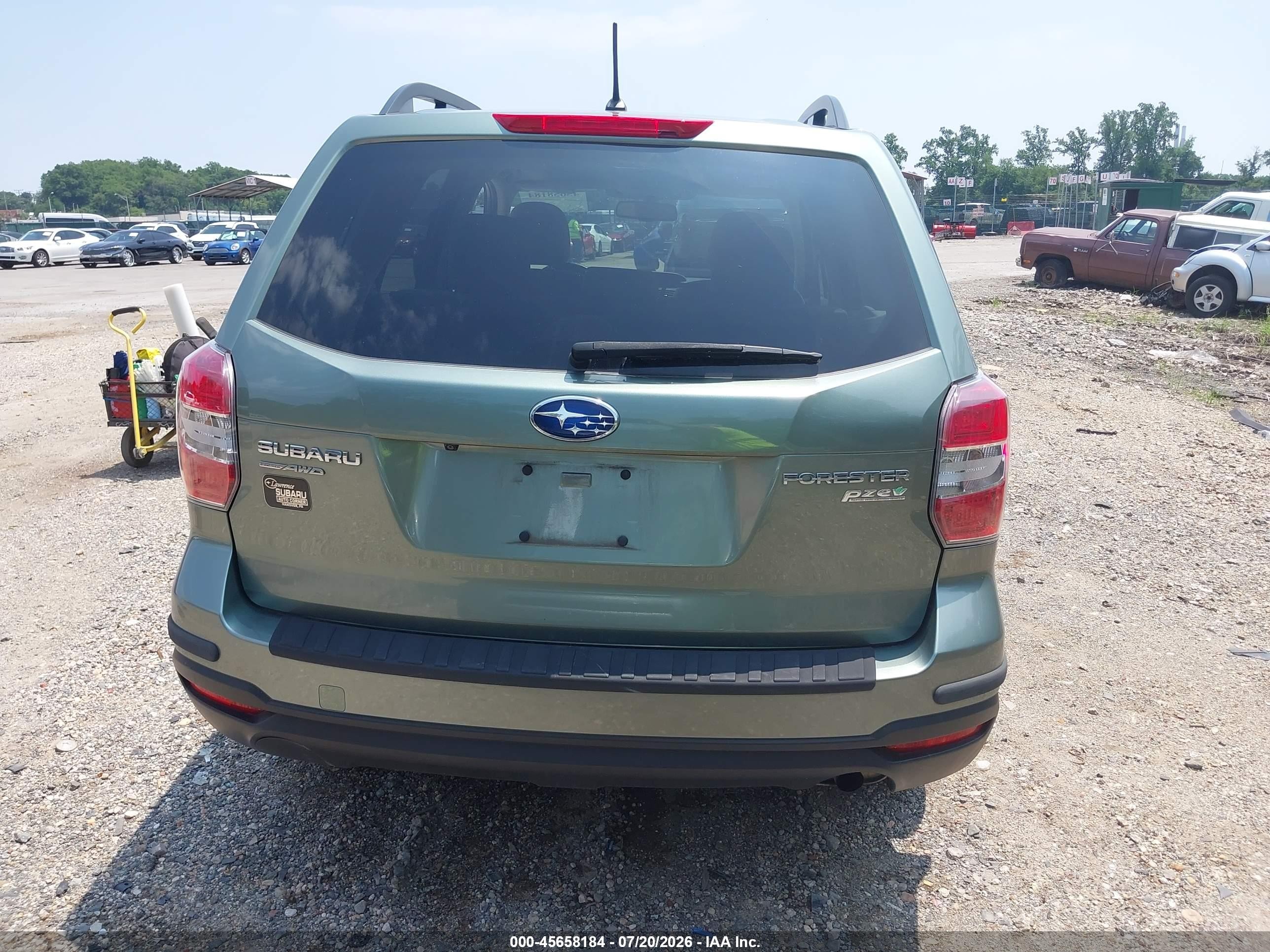2015 Subaru Forester 2.5i Premium Gray vin: JF2SJADC5FH802202