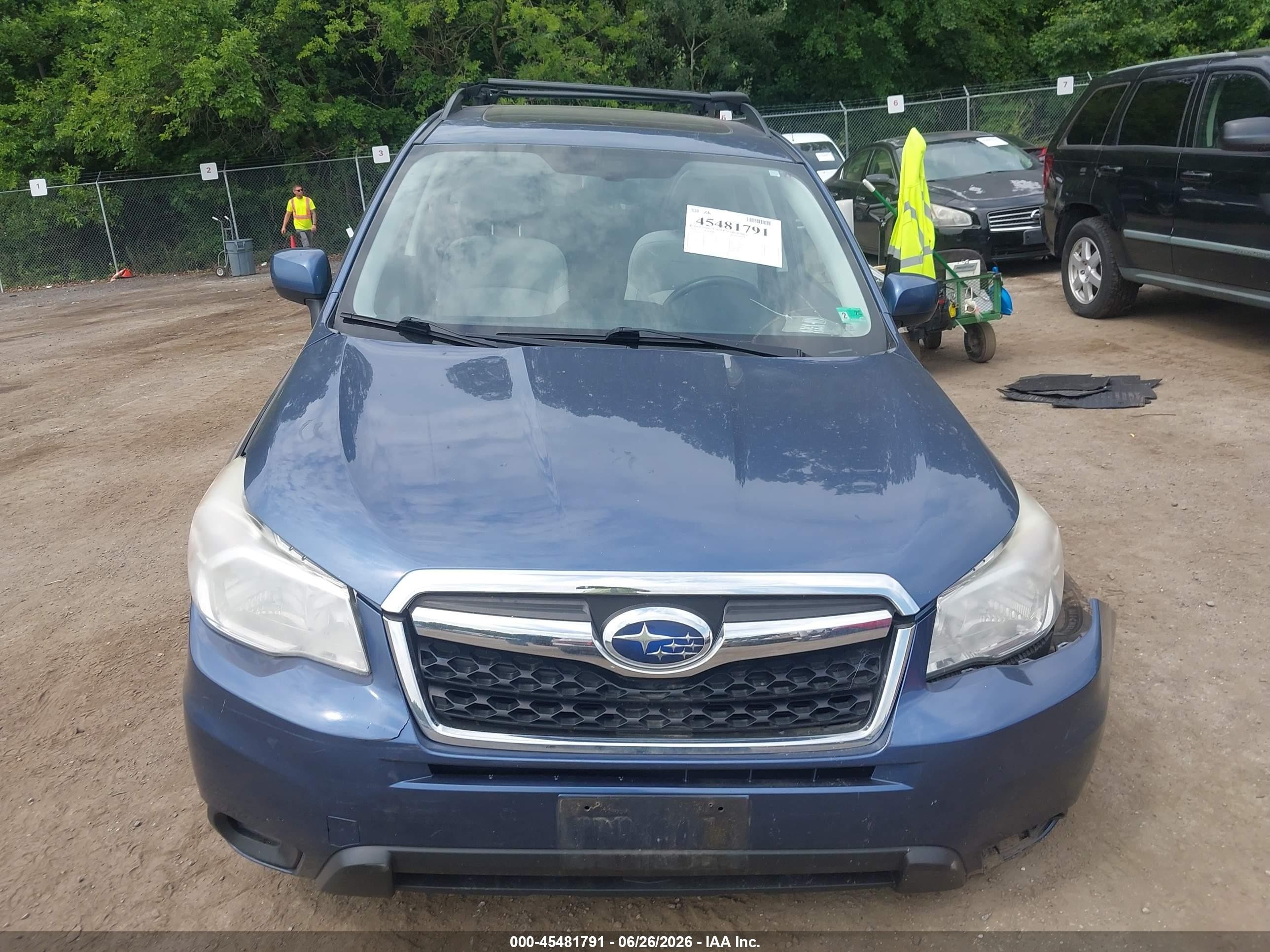 2014 Subaru Forester 2.5i Premium Blue vin: JF2SJADC6EH445160