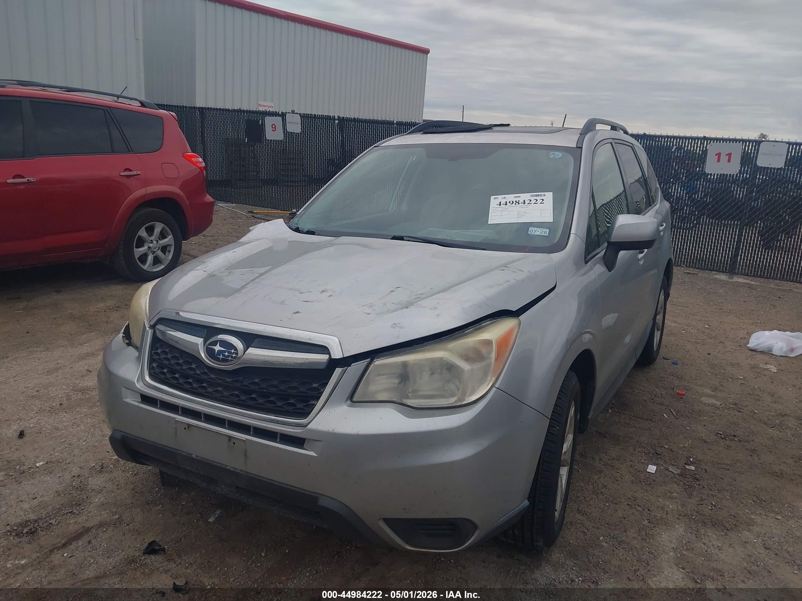 2014 Subaru Forester 2.5i Premium Silver vin: JF2SJADC6EH481785