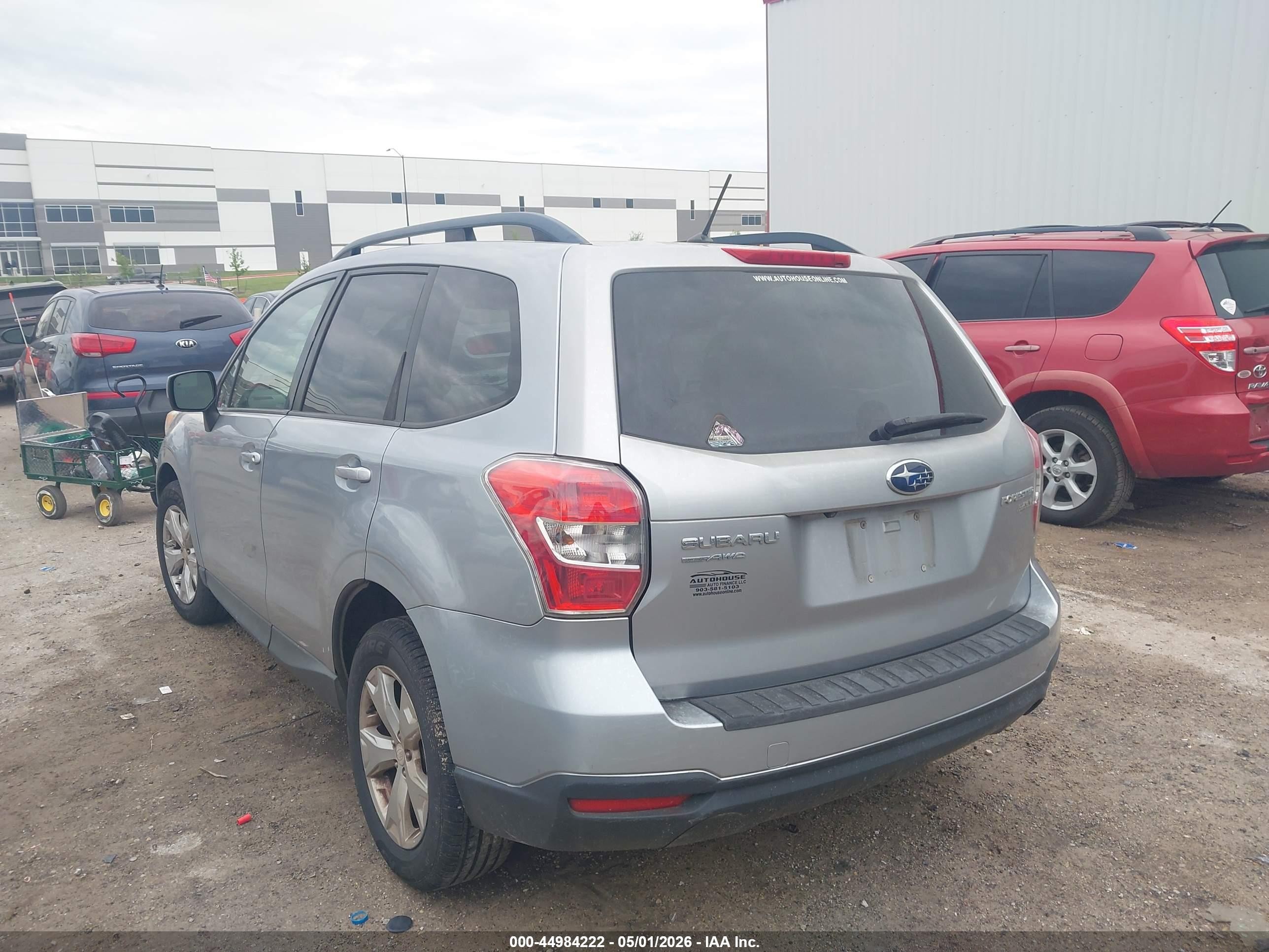 2014 Subaru Forester 2.5i Premium Silver vin: JF2SJADC6EH481785