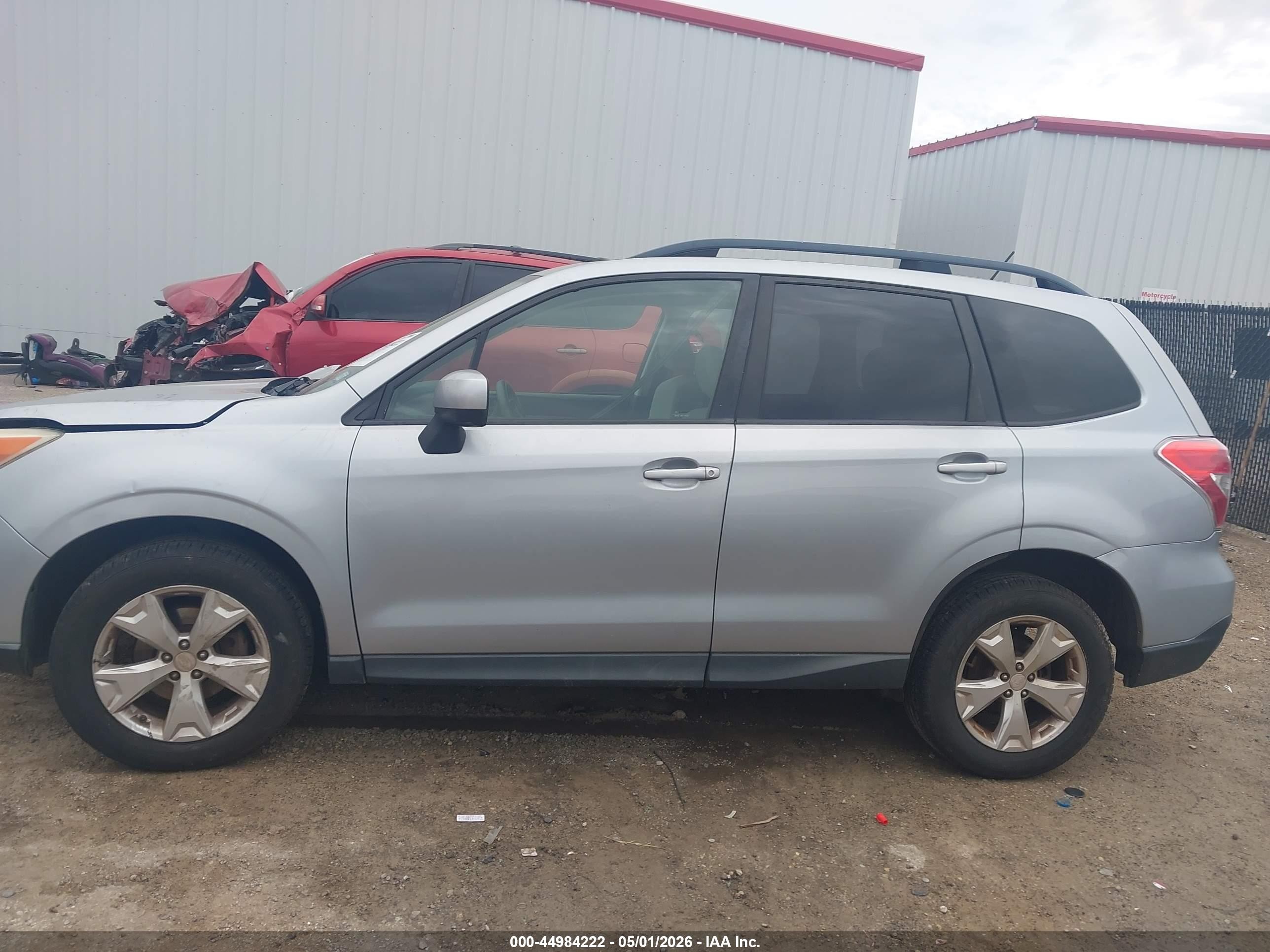 2014 Subaru Forester 2.5i Premium Silver vin: JF2SJADC6EH481785