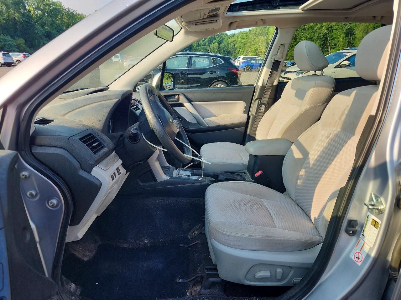 2015 Subaru Forester 2.5i Premium Silver vin: JF2SJADC6FH422835