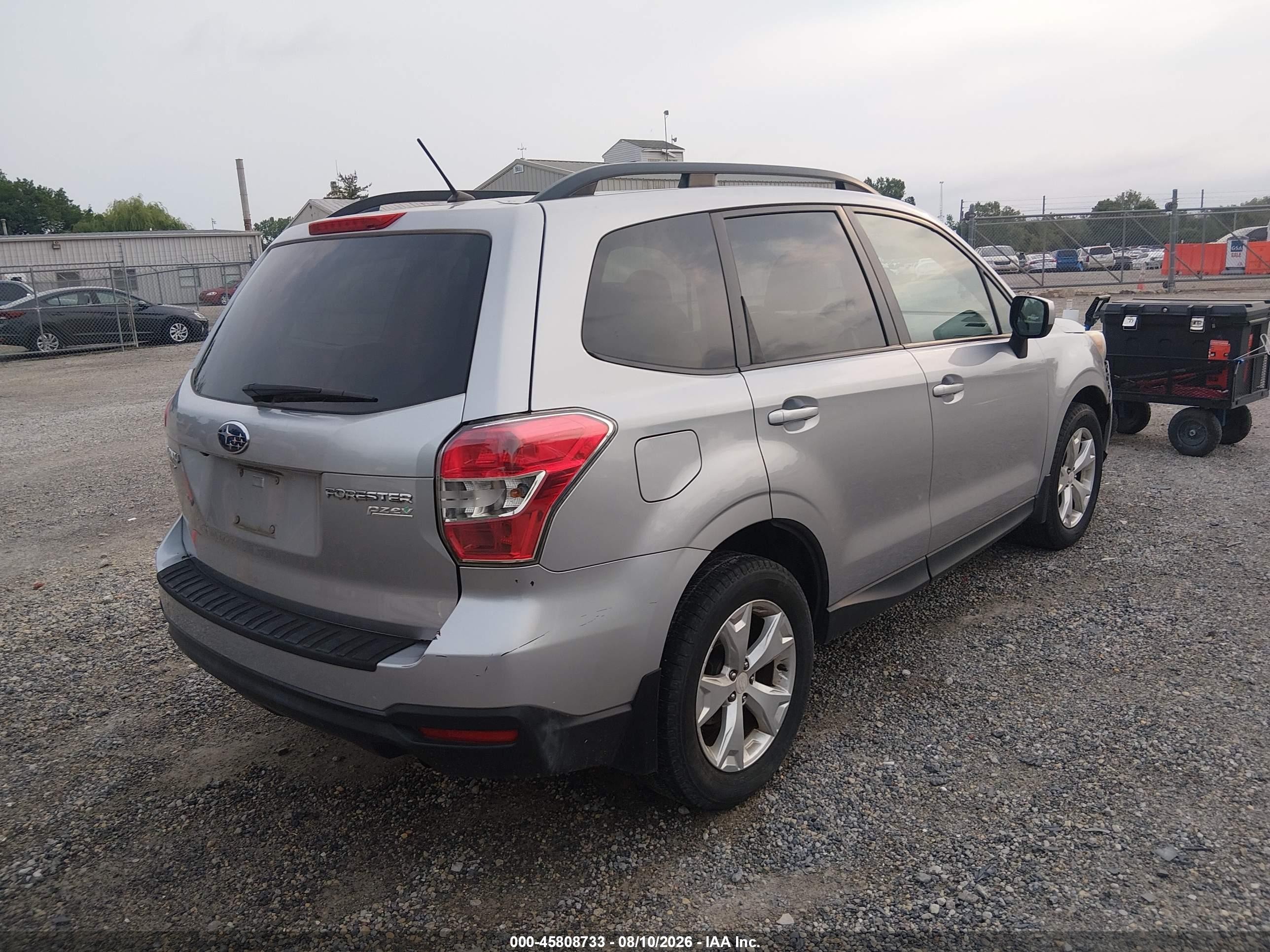 2015 Subaru Forester 2.5i Premium Gray vin: JF2SJADC6FH458847