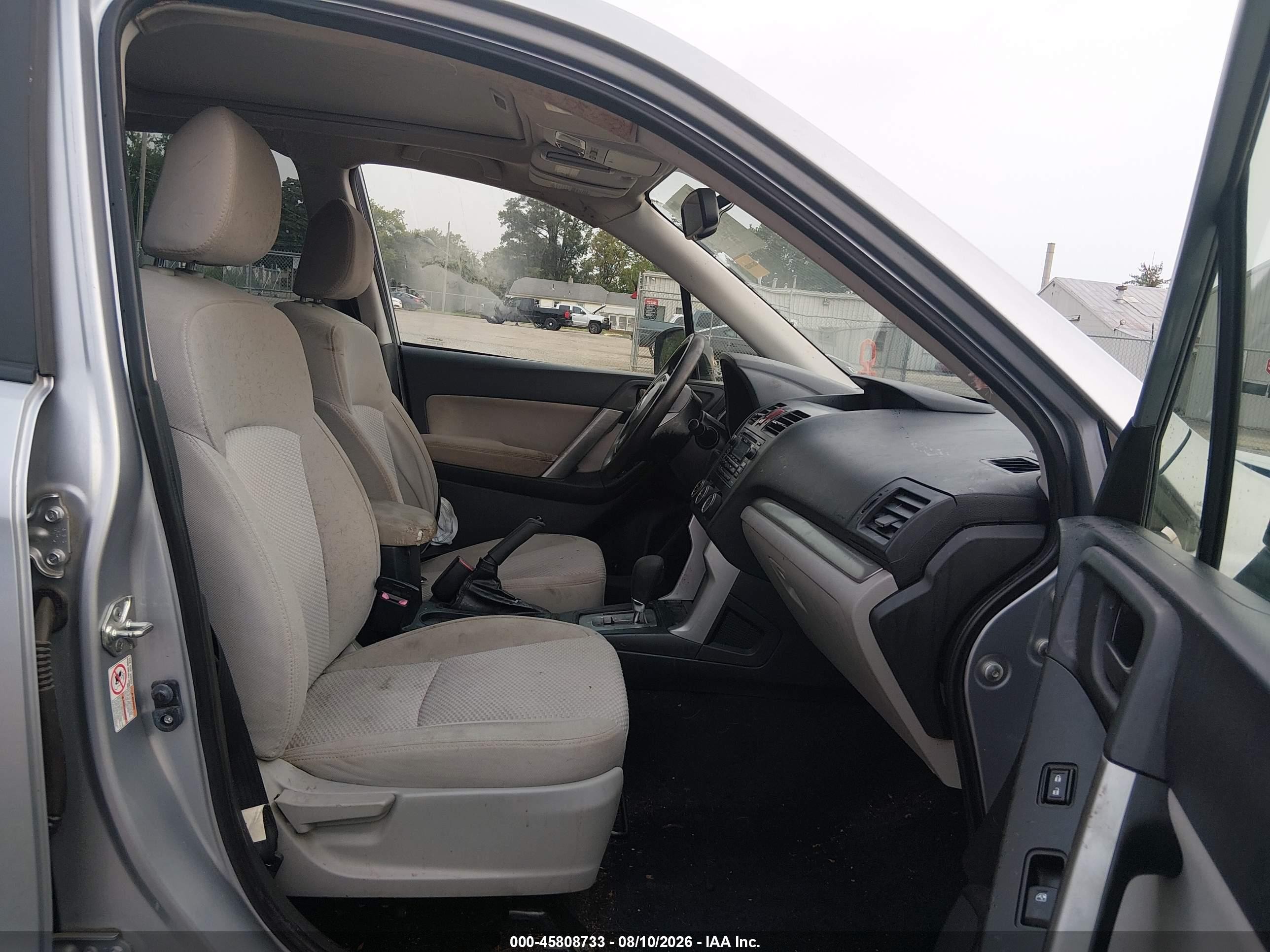 2015 Subaru Forester 2.5i Premium Gray vin: JF2SJADC6FH458847