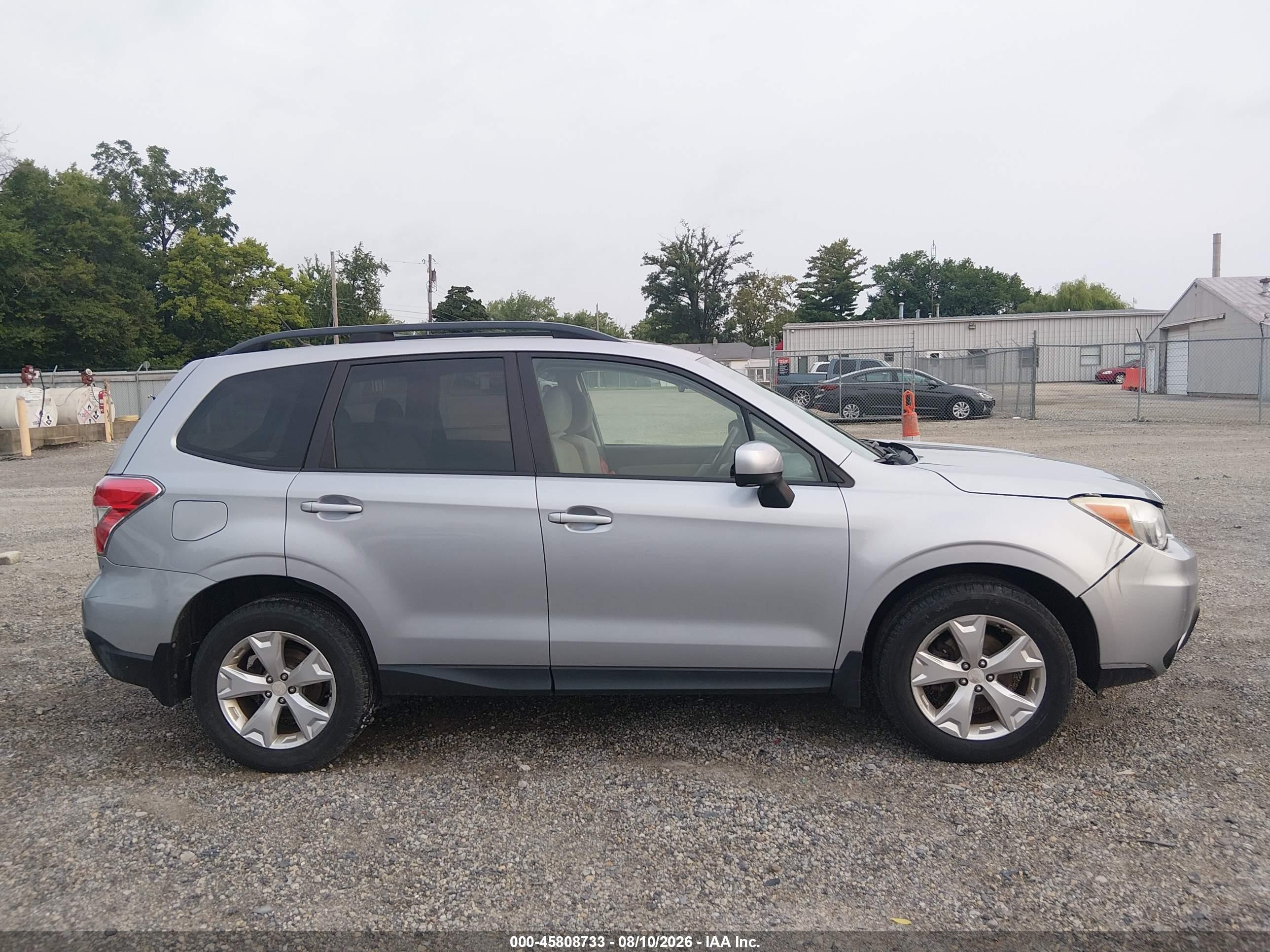 2015 Subaru Forester 2.5i Premium Gray vin: JF2SJADC6FH458847