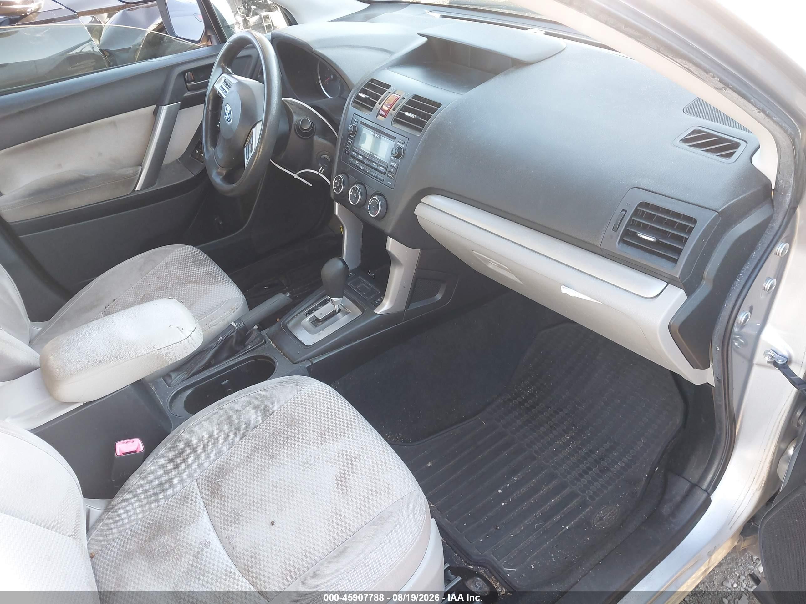 2015 Subaru Forester 2.5i Premium Silver vin: JF2SJADC6FH500286