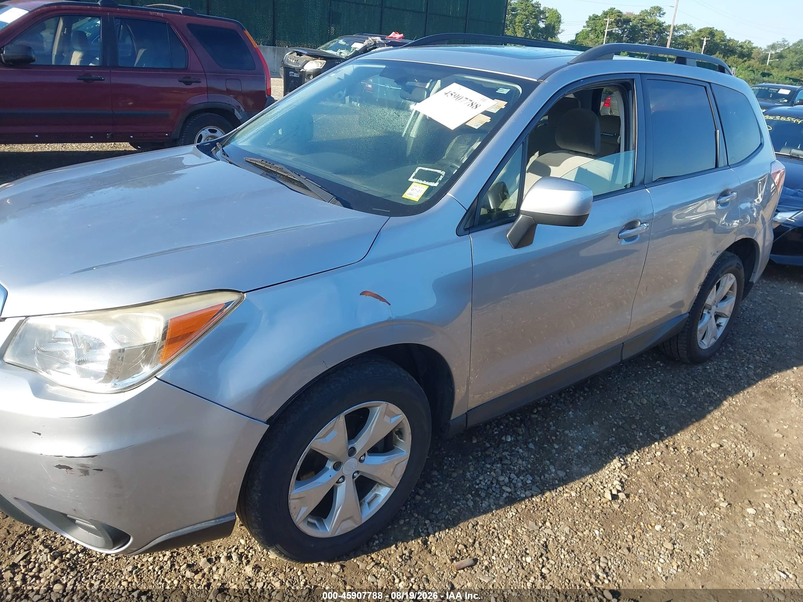 2015 Subaru Forester 2.5i Premium Silver vin: JF2SJADC6FH500286