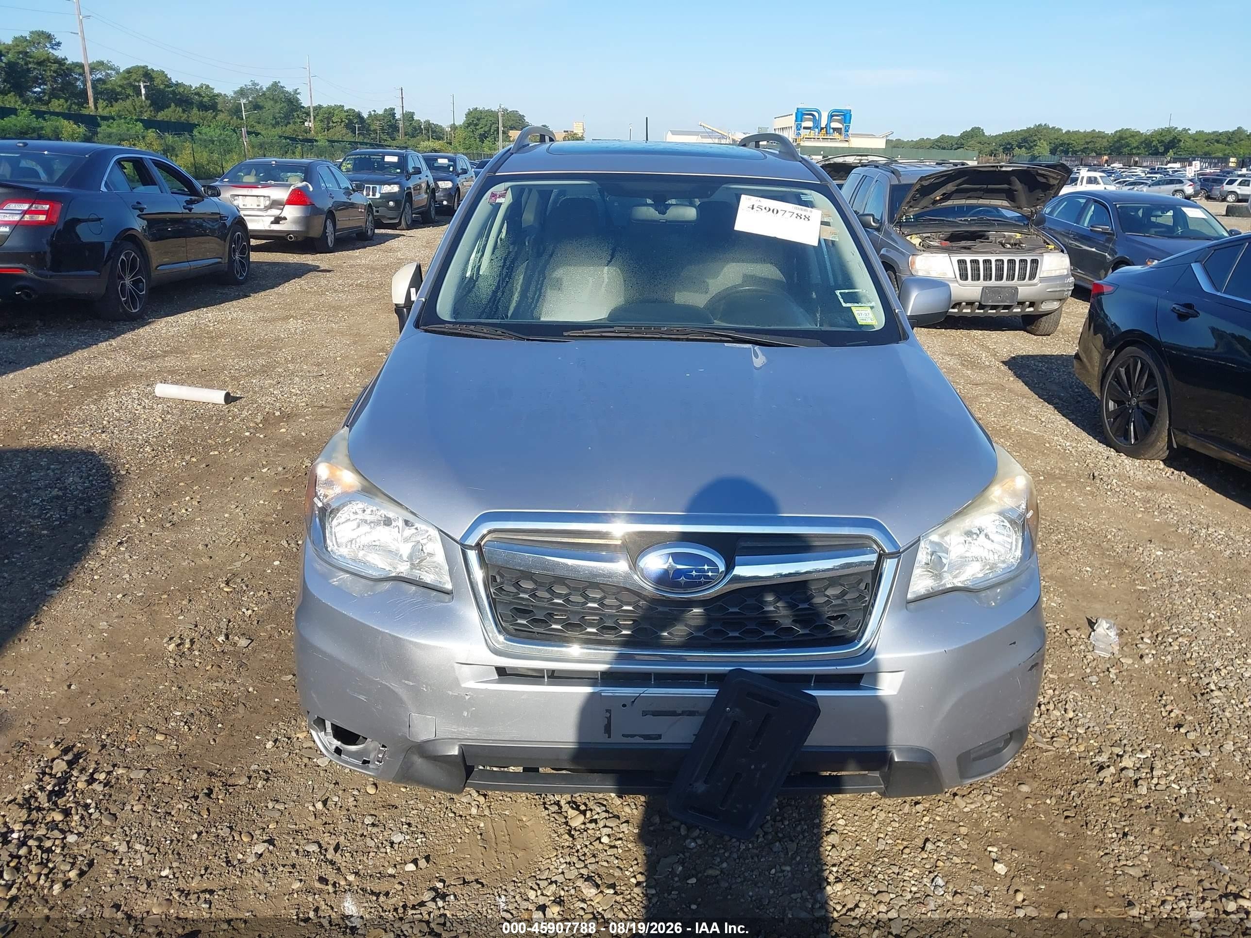 2015 Subaru Forester 2.5i Premium Silver vin: JF2SJADC6FH500286