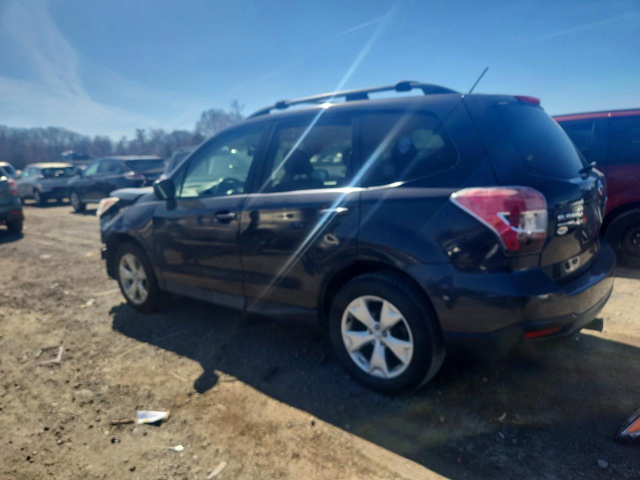 2015 Subaru Forester 2.5i Premium Gray vin: JF2SJADC6FH589969