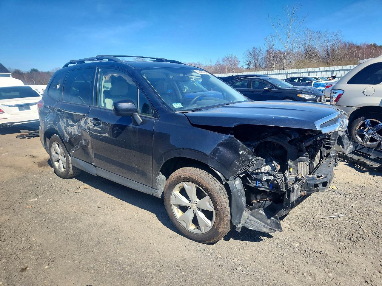 2015 Subaru Forester 2.5i Premium Gray vin: JF2SJADC6FH589969