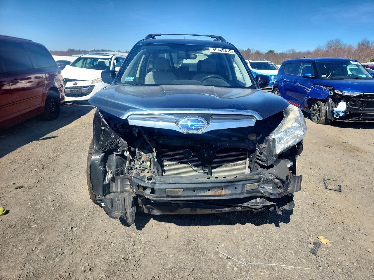 2015 Subaru Forester 2.5i Premium Gray vin: JF2SJADC6FH589969