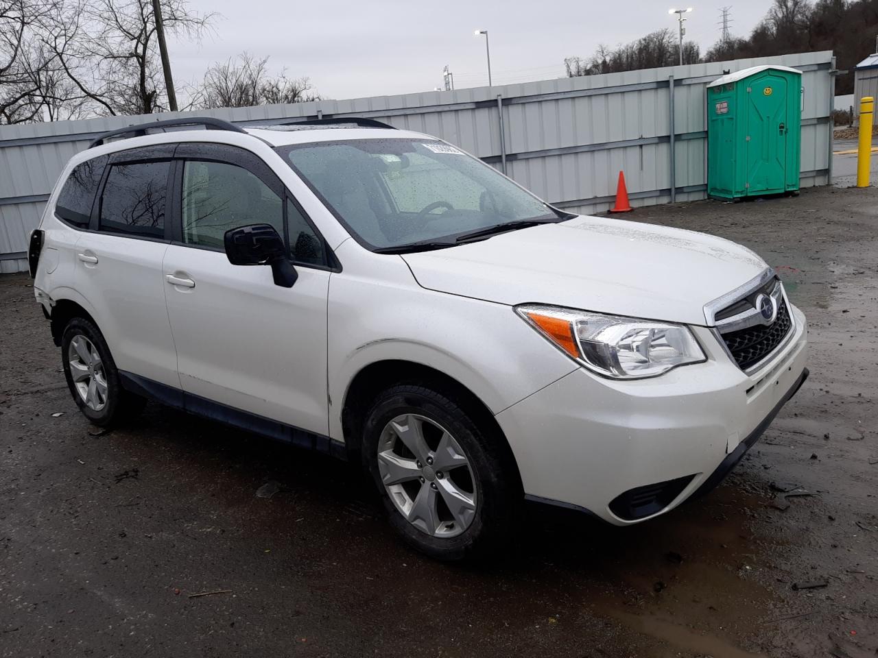 2015 Subaru Forester 2.5i Premium White vin: JF2SJADC6FH593763