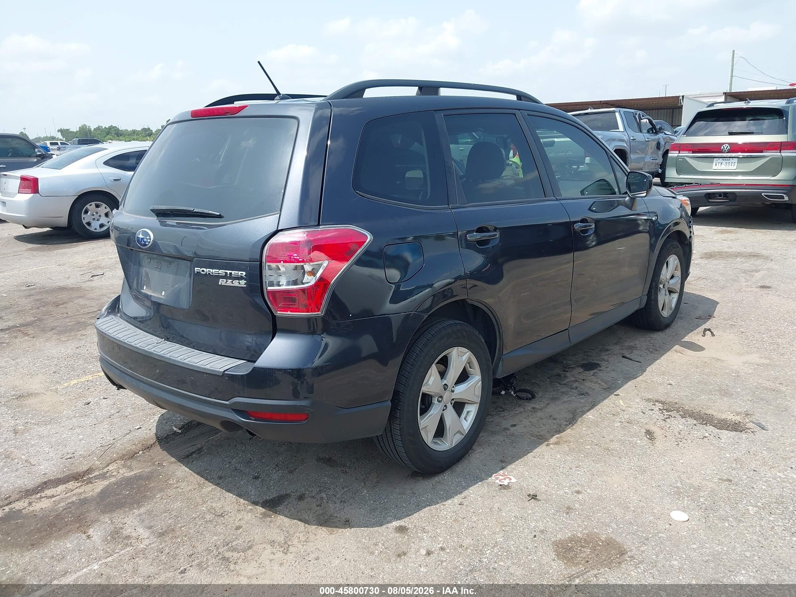 2015 Subaru Forester 2.5i Premium Gray vin: JF2SJADC6FH595660