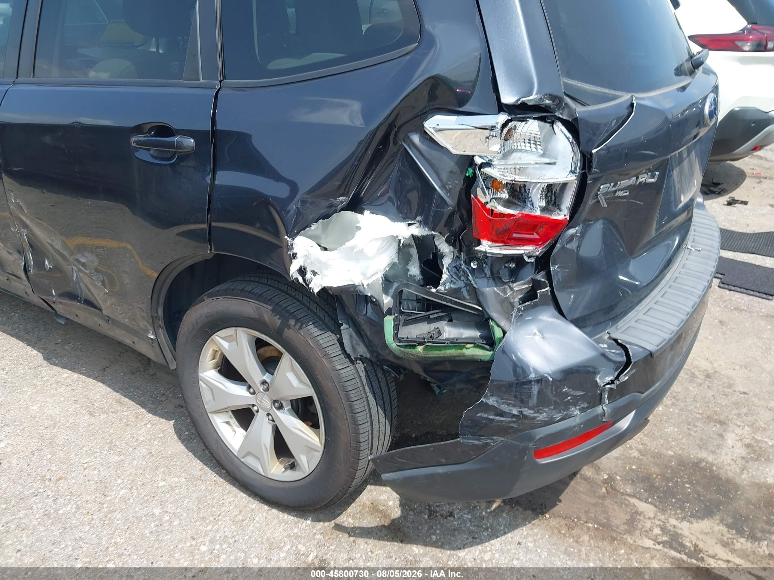 2015 Subaru Forester 2.5i Premium Gray vin: JF2SJADC6FH595660