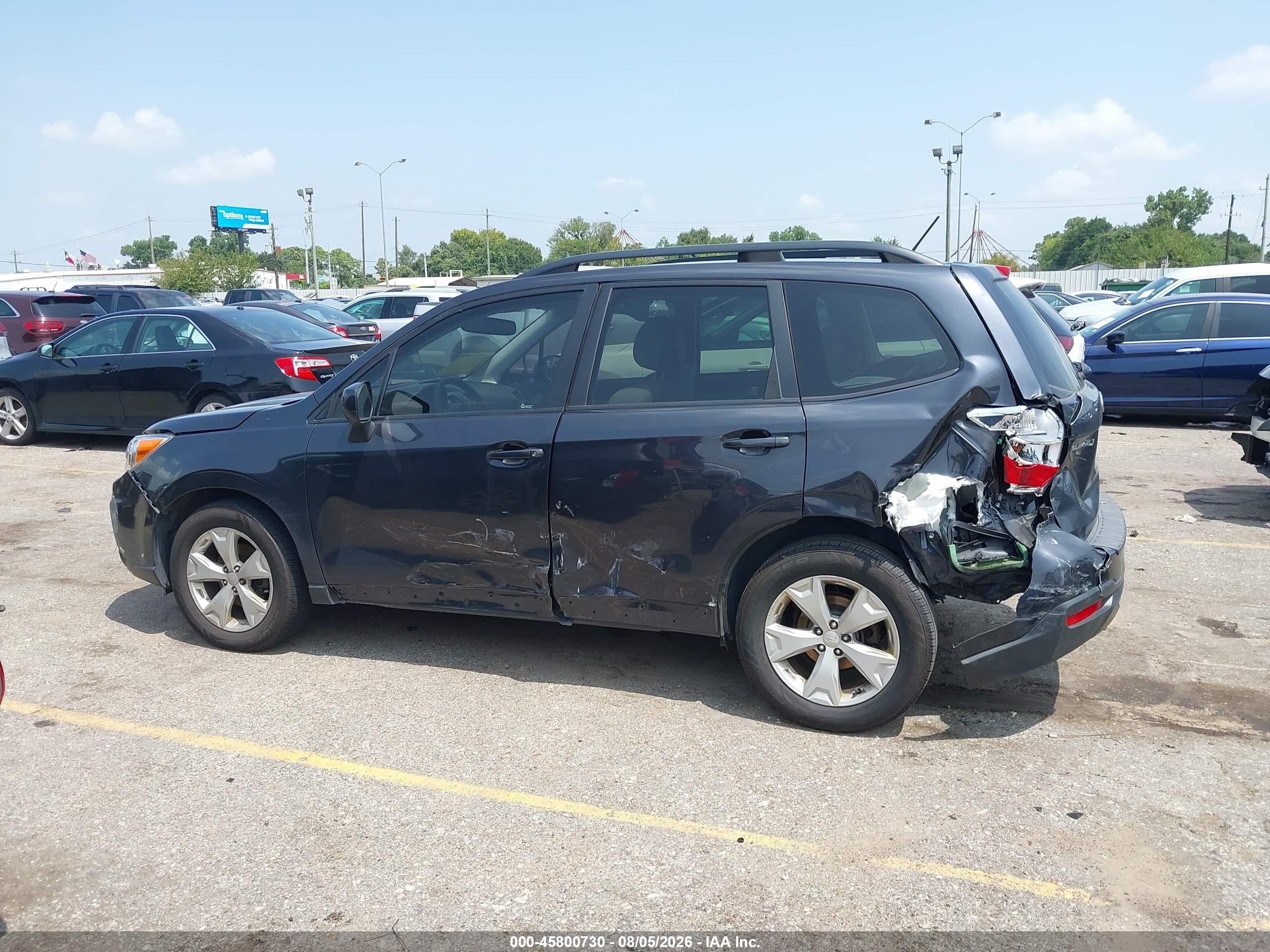 2015 Subaru Forester 2.5i Premium Gray vin: JF2SJADC6FH595660