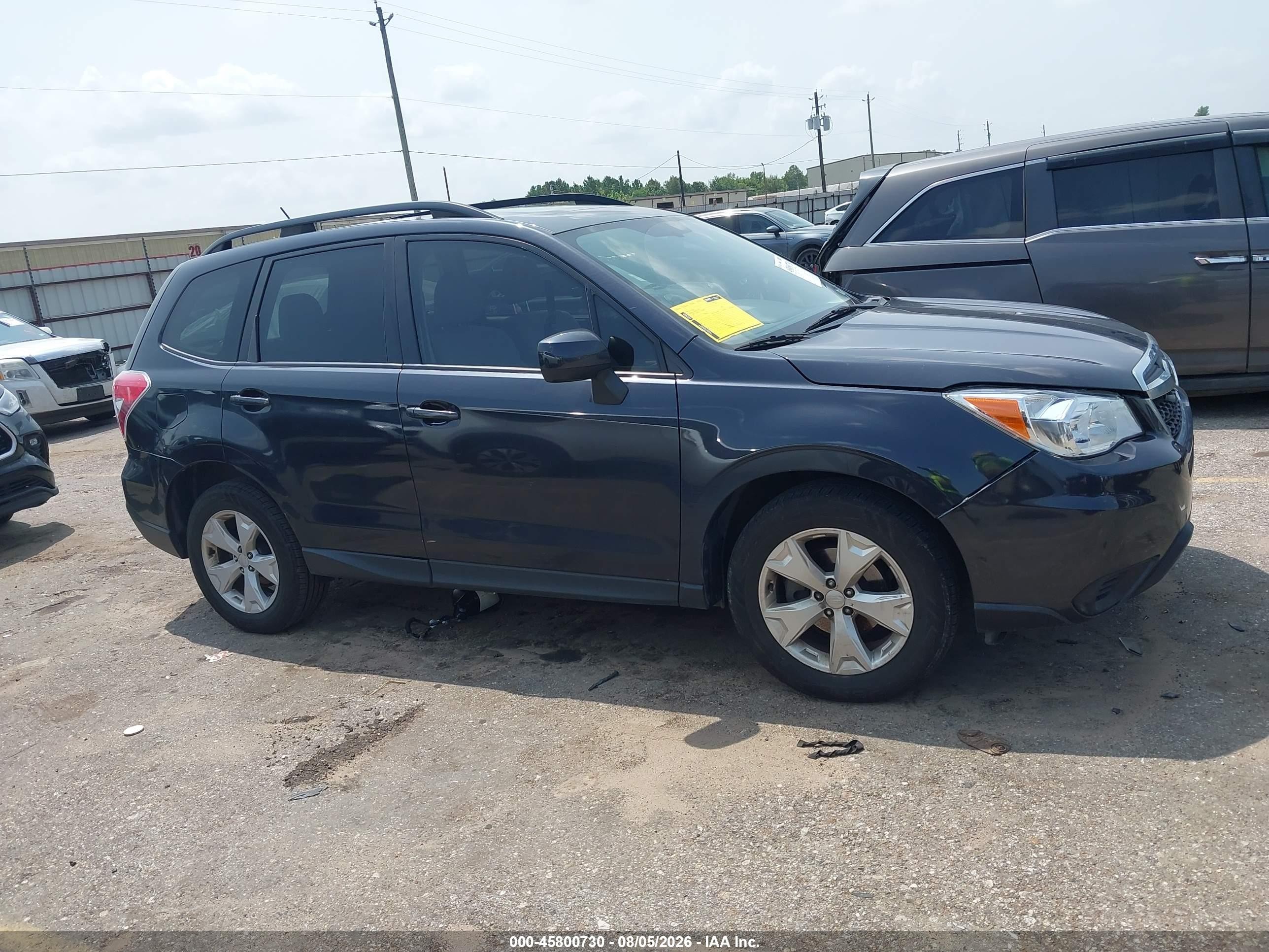 2015 Subaru Forester 2.5i Premium Gray vin: JF2SJADC6FH595660