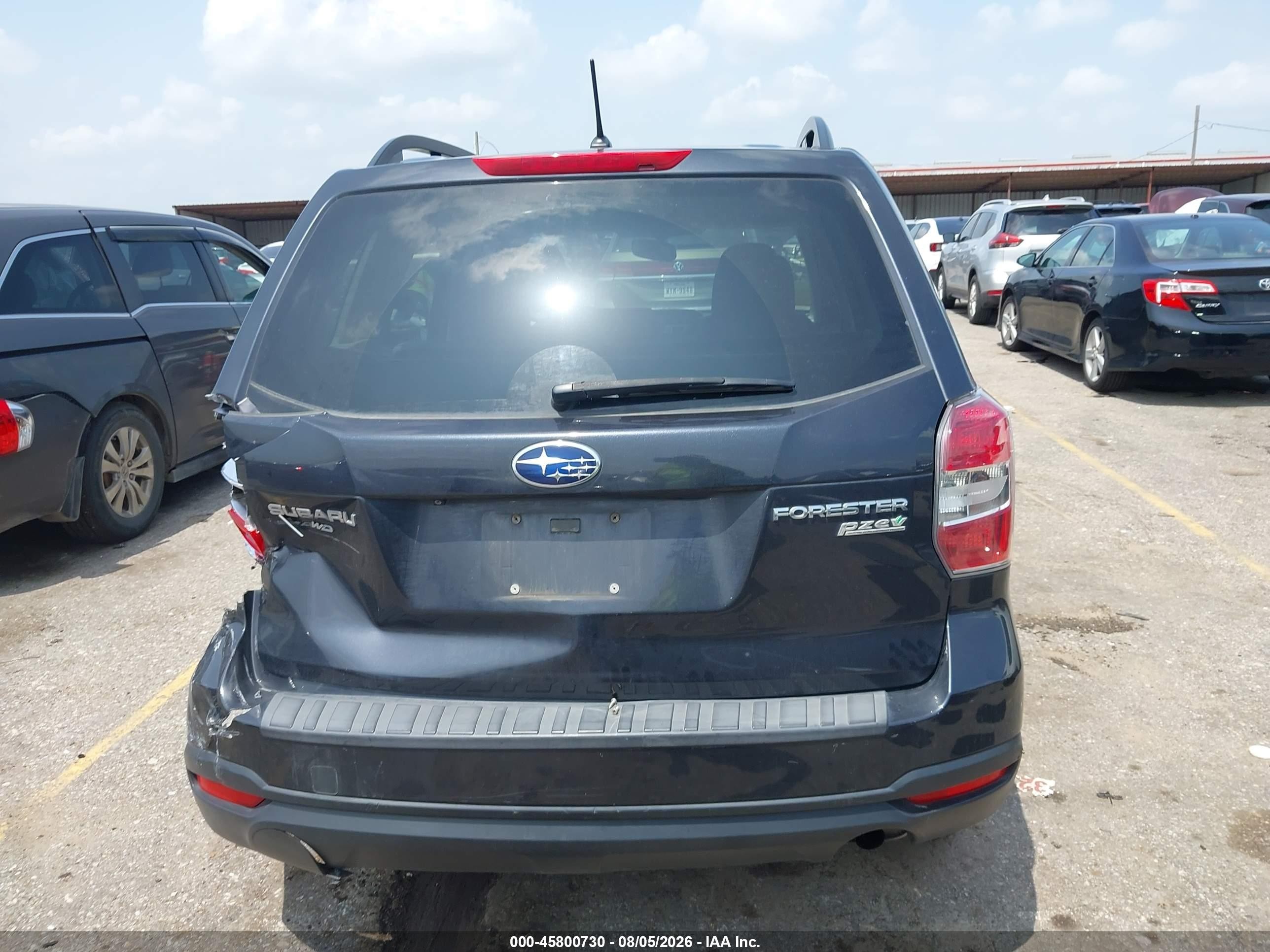 2015 Subaru Forester 2.5i Premium Gray vin: JF2SJADC6FH595660