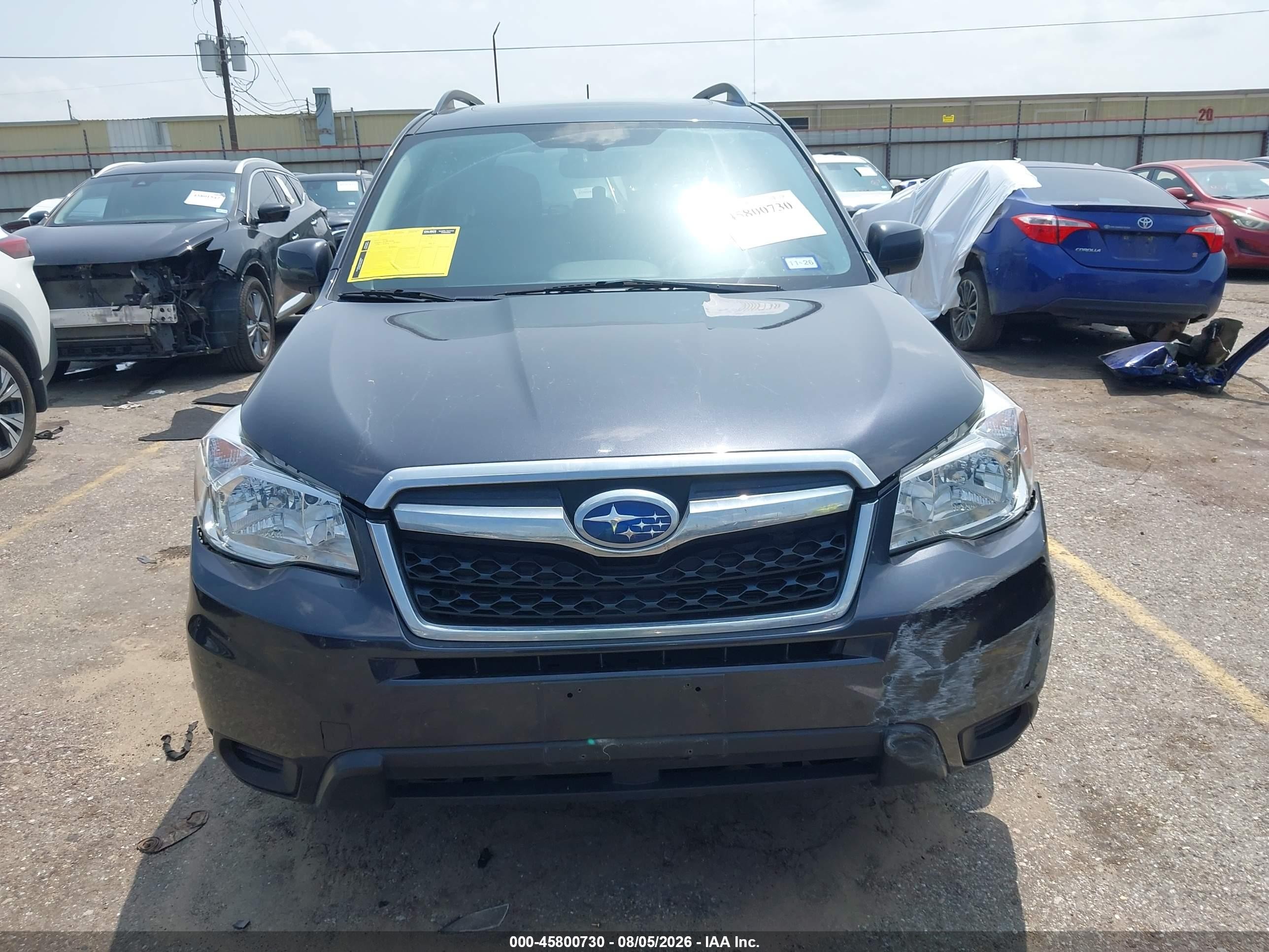 2015 Subaru Forester 2.5i Premium Gray vin: JF2SJADC6FH595660