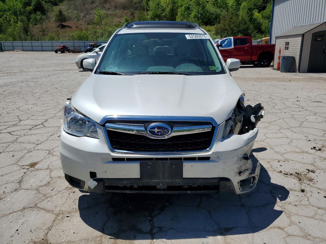 2015 Subaru Forester 2.5i Premium White vin: JF2SJADC6FH813922