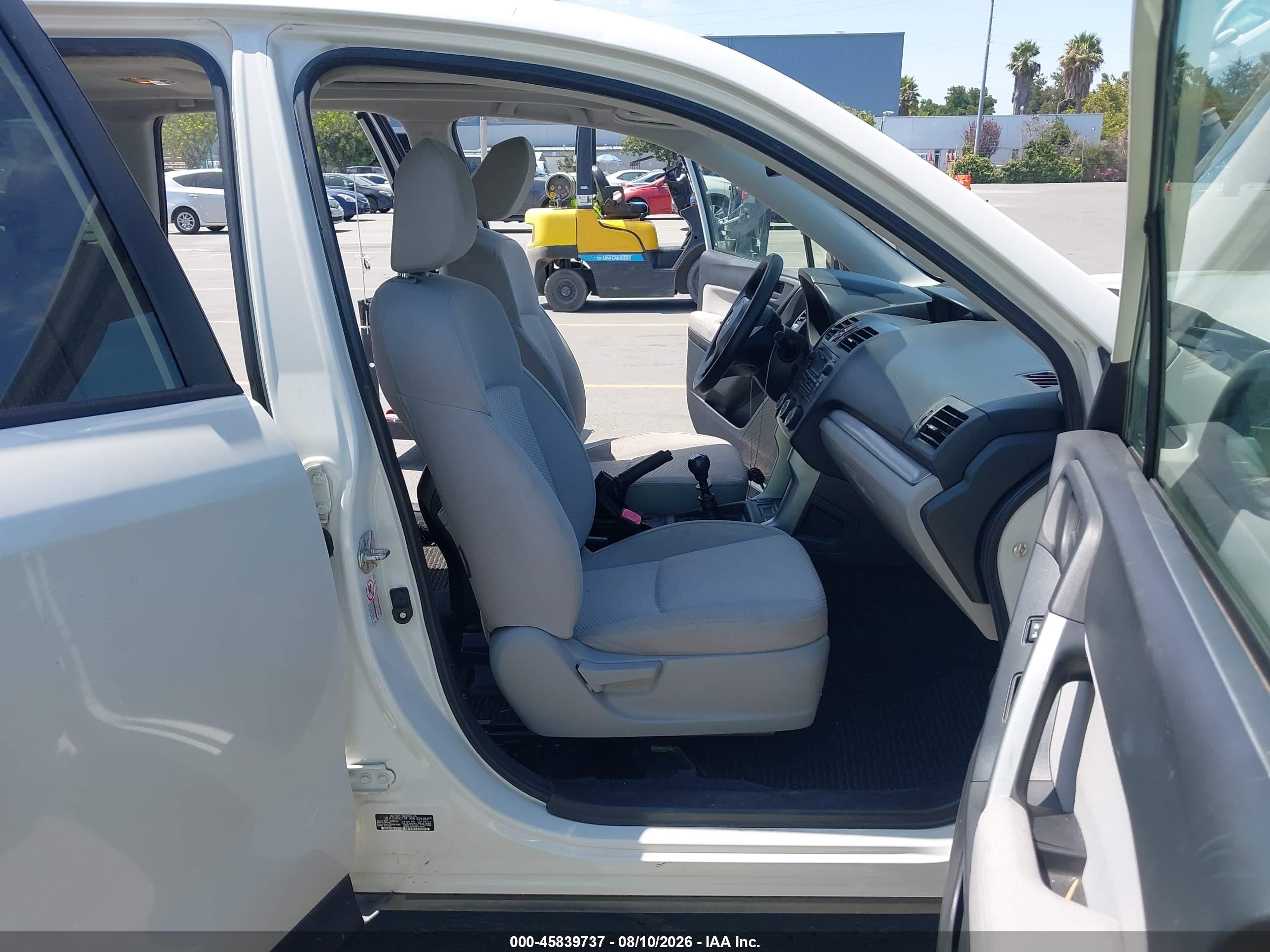 2015 Subaru Forester 2.5i Premium Белый vin: JF2SJADC7FG410098