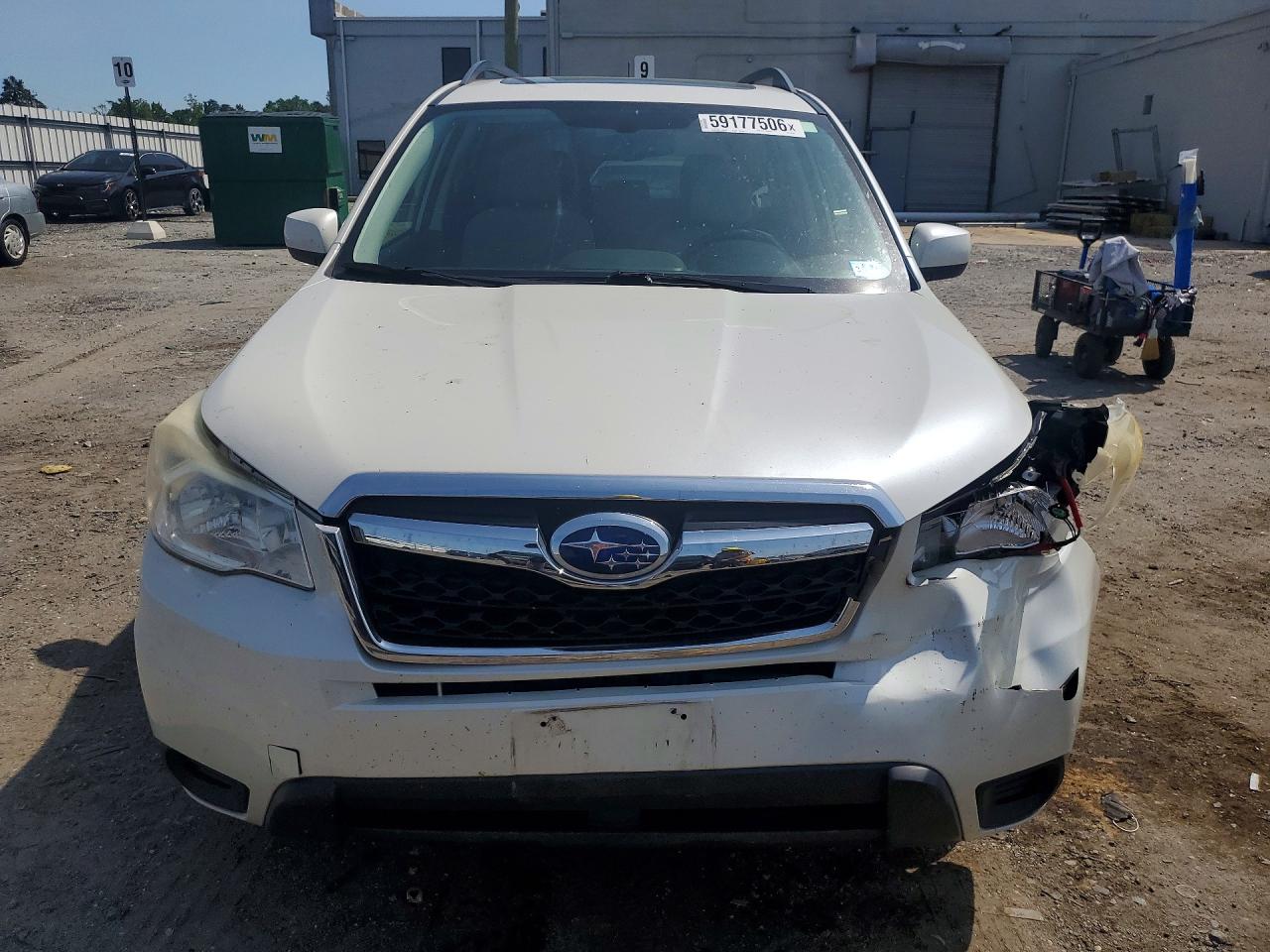 2015 Subaru Forester 2.5i Premium White vin: JF2SJADC7FH401444