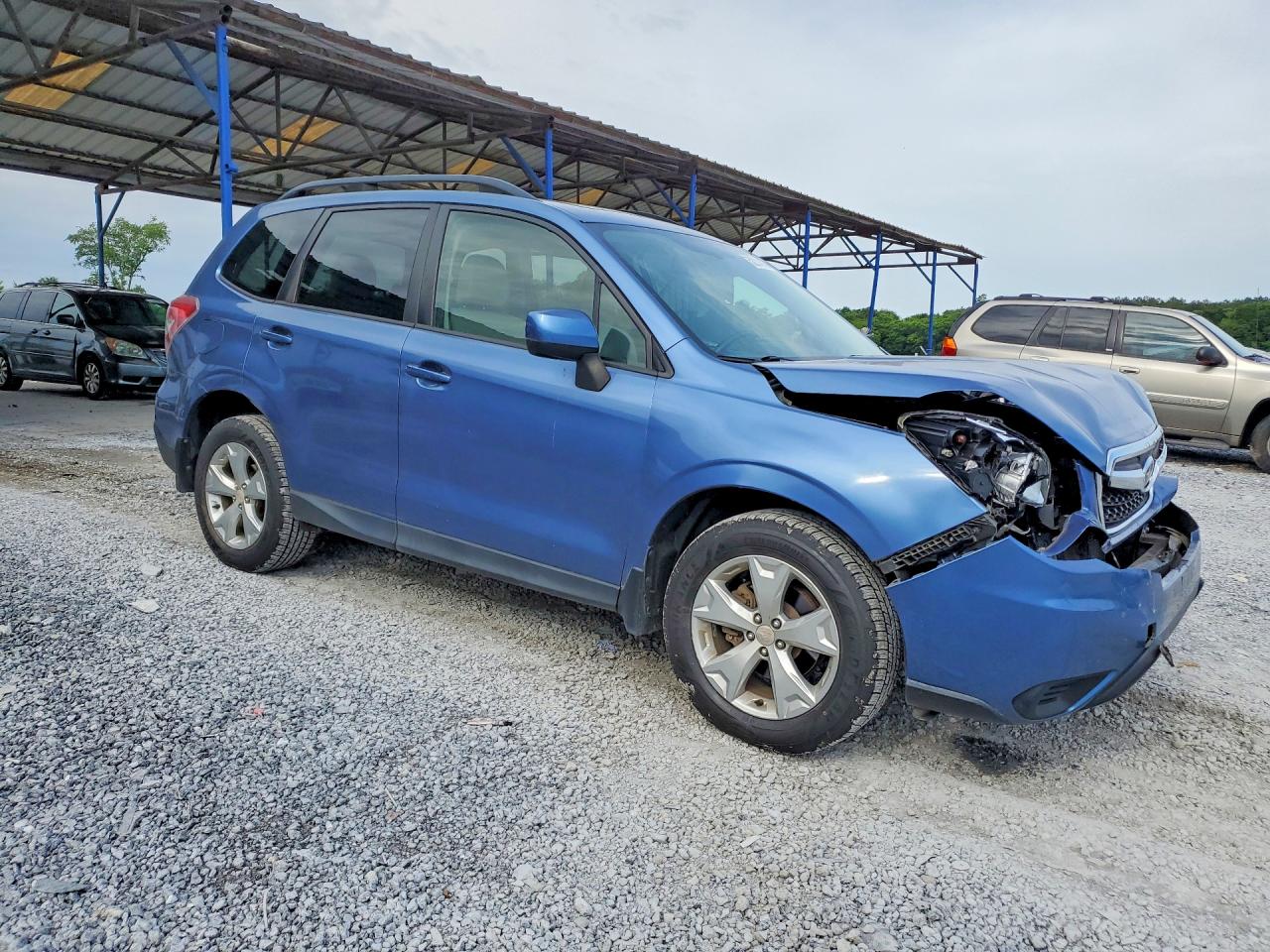 2015 Subaru Forester 2.5i Premium Blue vin: JF2SJADC7FH427347