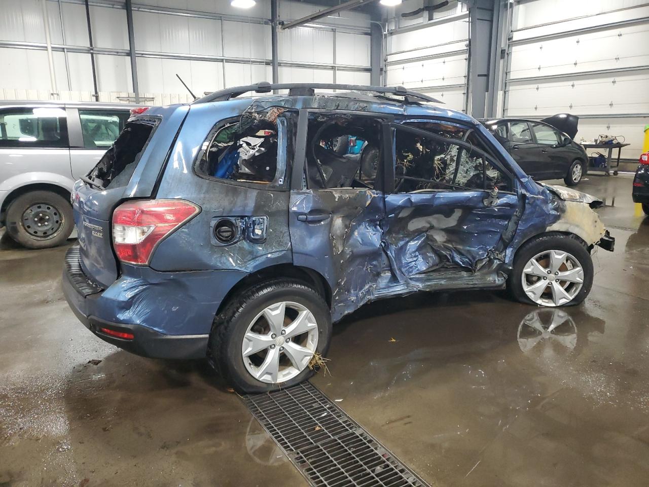 2015 Subaru Forester 2.5i Premium Blue vin: JF2SJADC7FH465385
