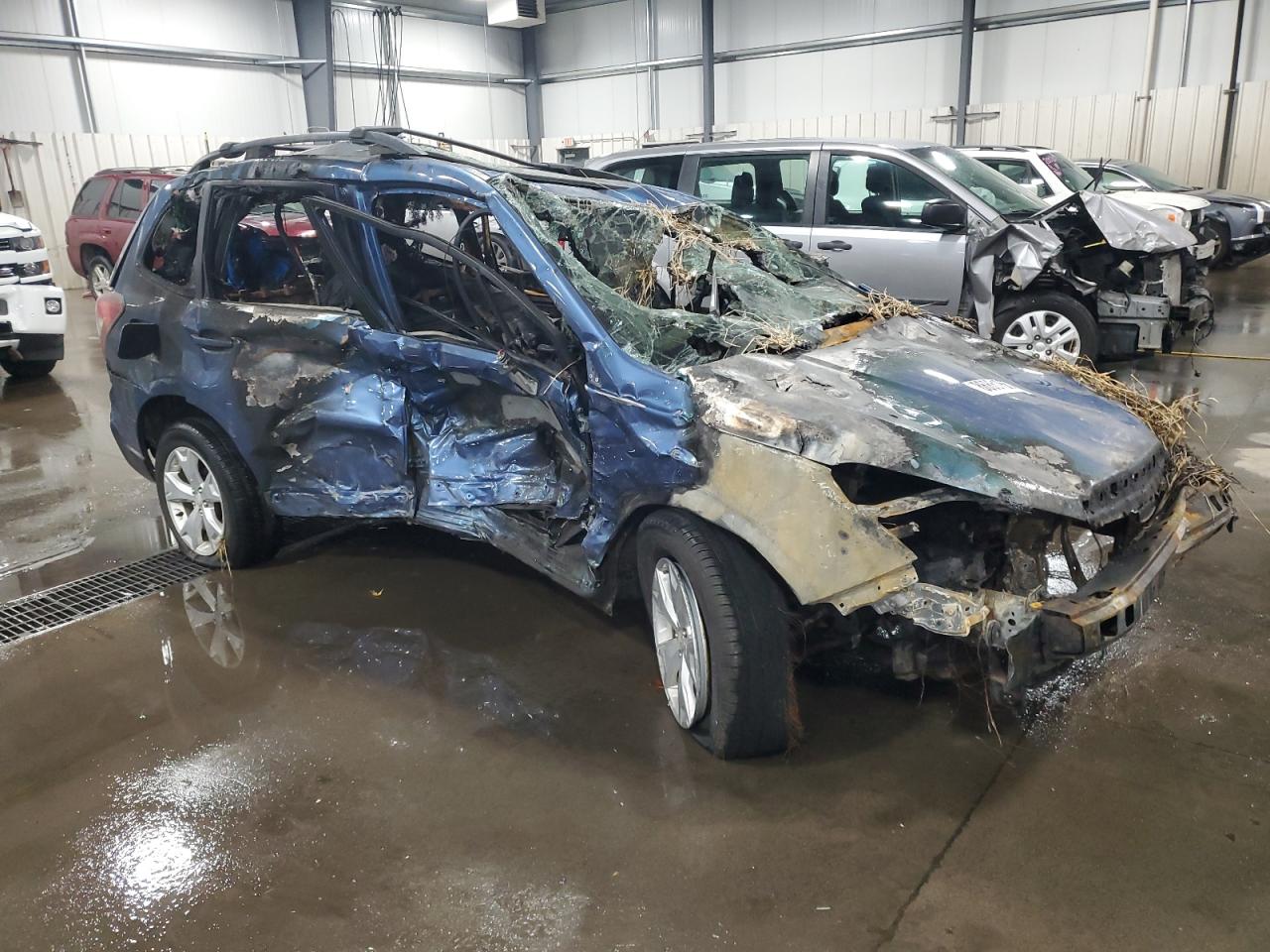2015 Subaru Forester 2.5i Premium Blue vin: JF2SJADC7FH465385