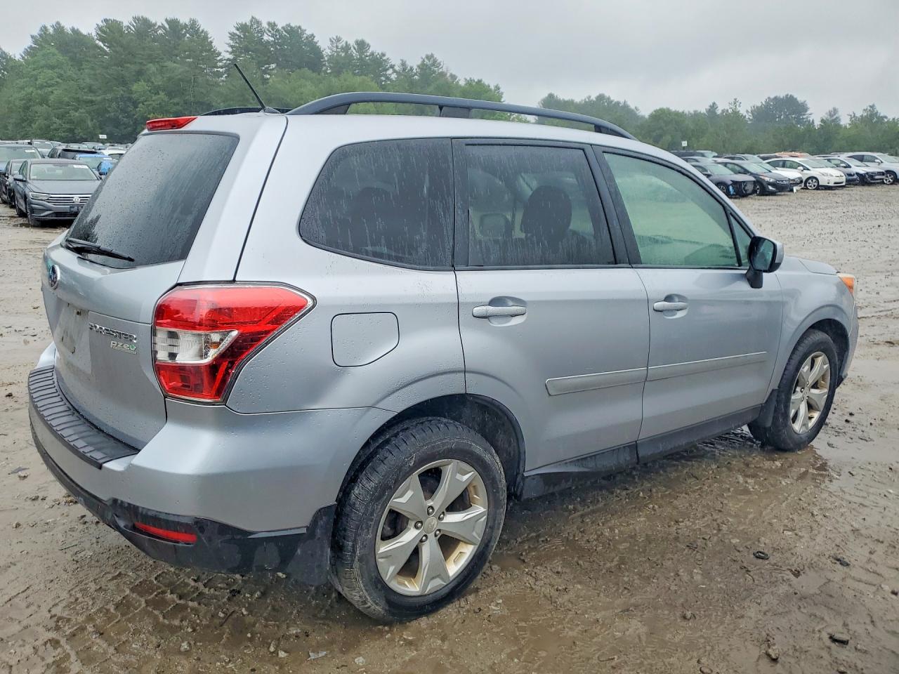 2015 Subaru Forester Premier Silver vin: JF2SJADC7FH478430