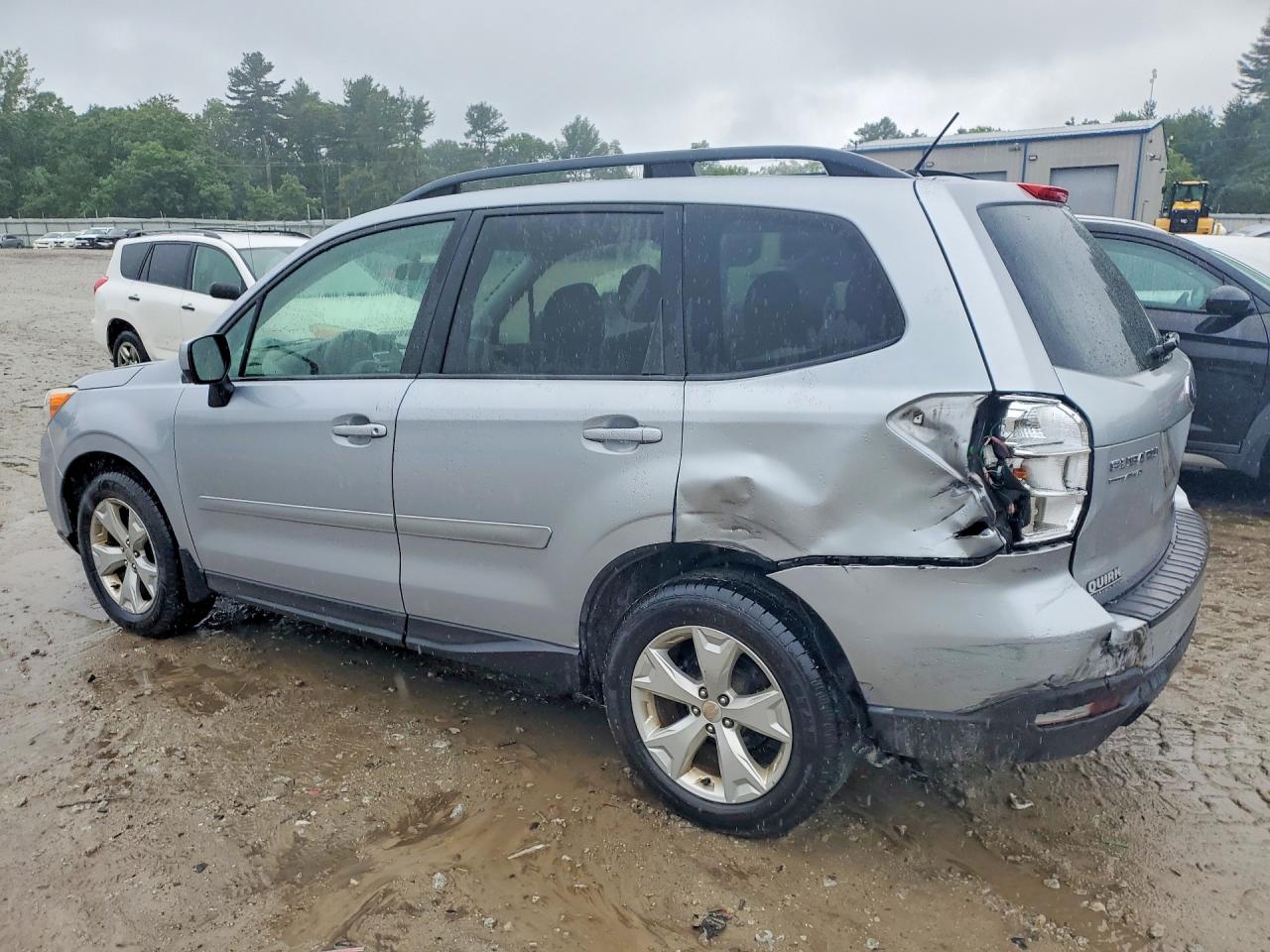 2015 Subaru Forester Premier Silver vin: JF2SJADC7FH478430
