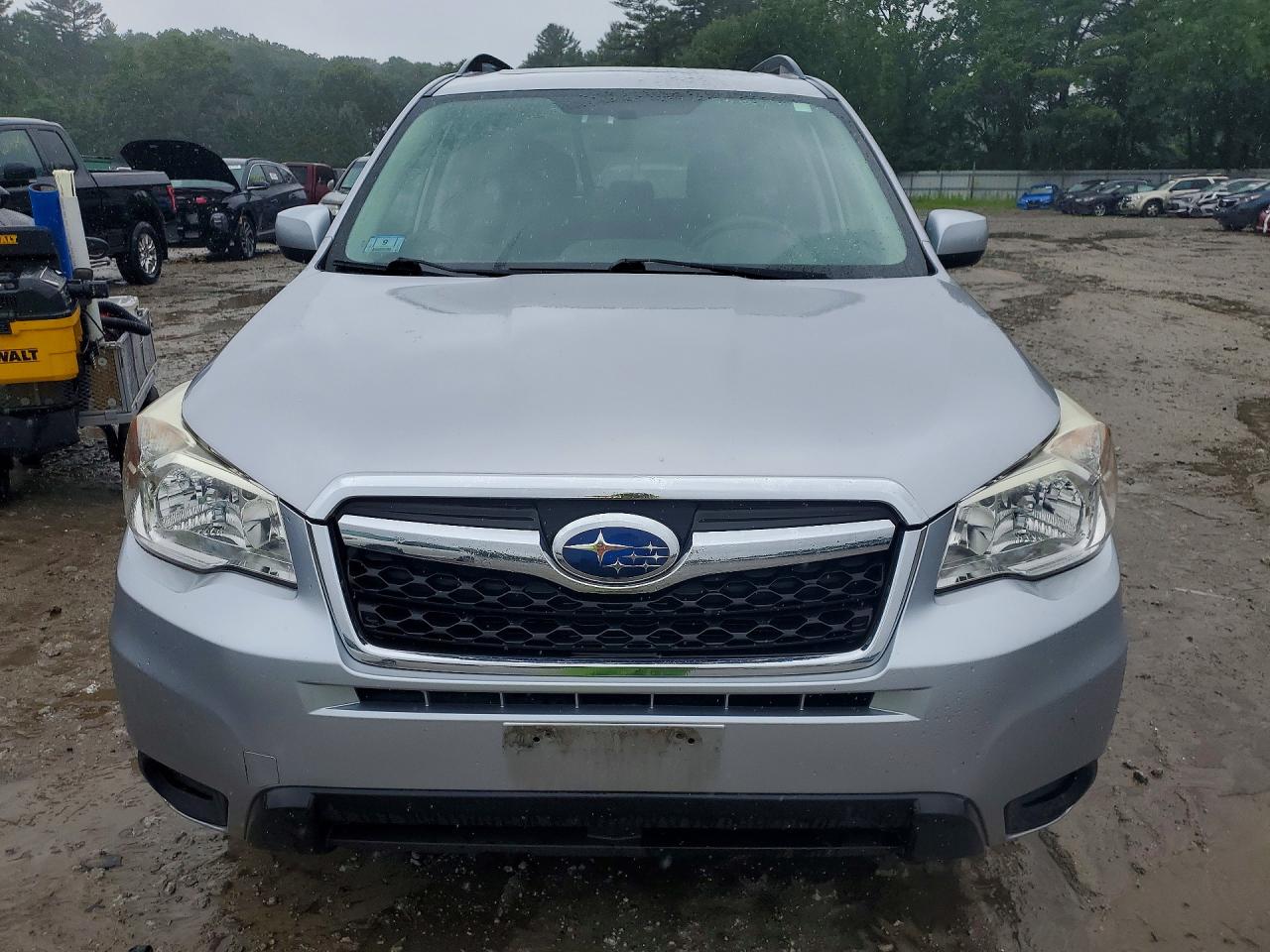 2015 Subaru Forester Premier Silver vin: JF2SJADC7FH478430
