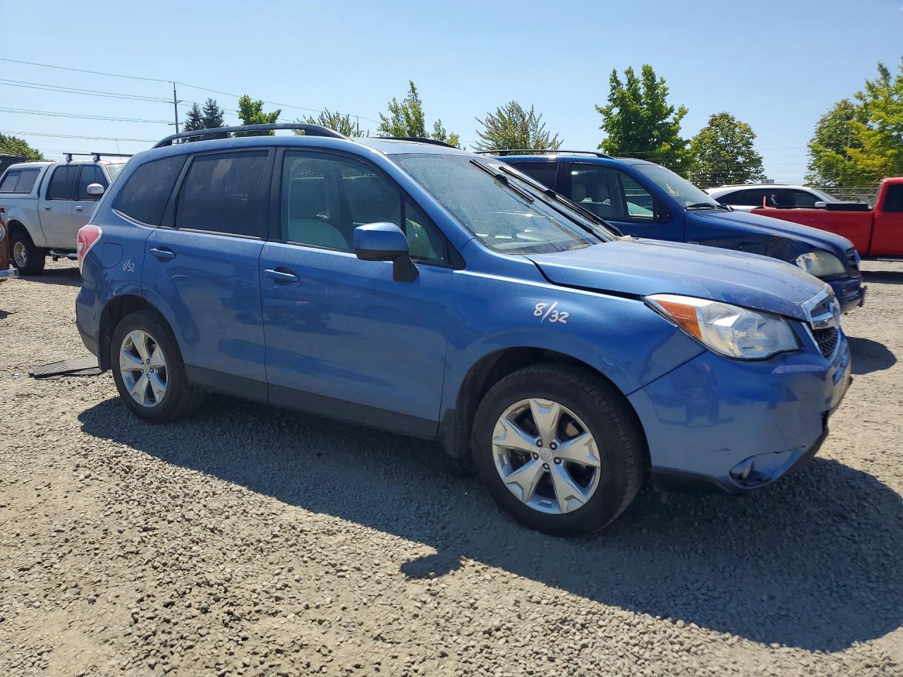 2015 Subaru Forester 2.5i Premium Blue vin: JF2SJADC7FH483109