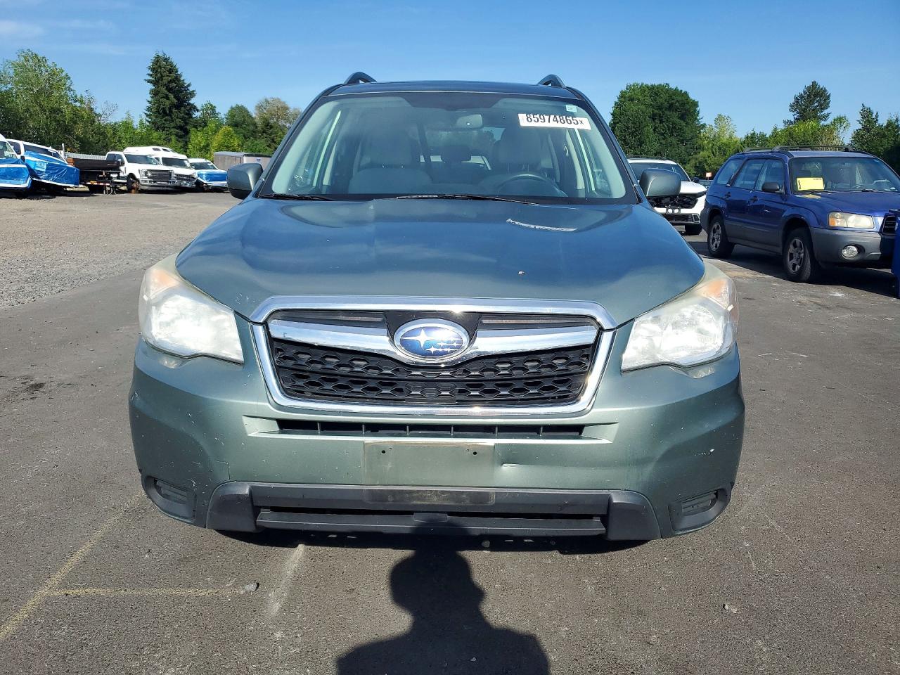 2015 Subaru Forester Green vin: JF2SJADC7FH483627