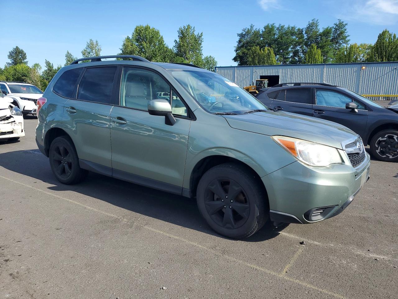 2015 Subaru Forester Green vin: JF2SJADC7FH483627