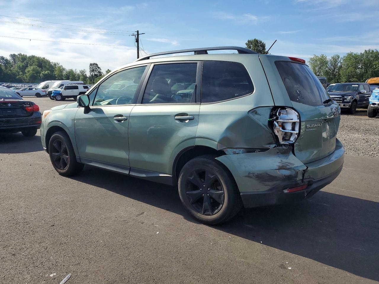 2015 Subaru Forester Green vin: JF2SJADC7FH483627