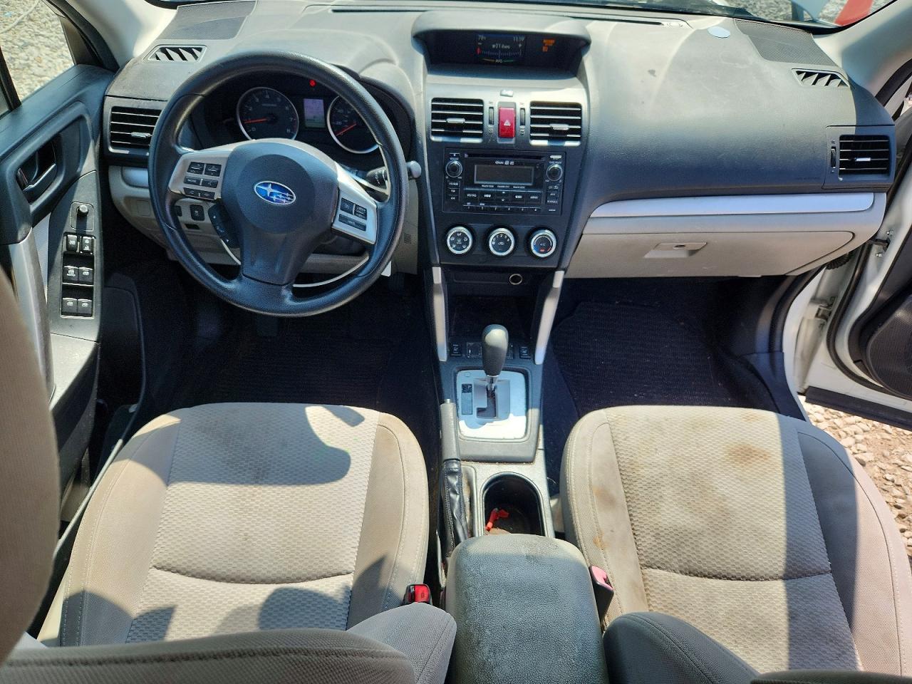 2015 Subaru Forester 2.5i Premium White vin: JF2SJADC7FH506338