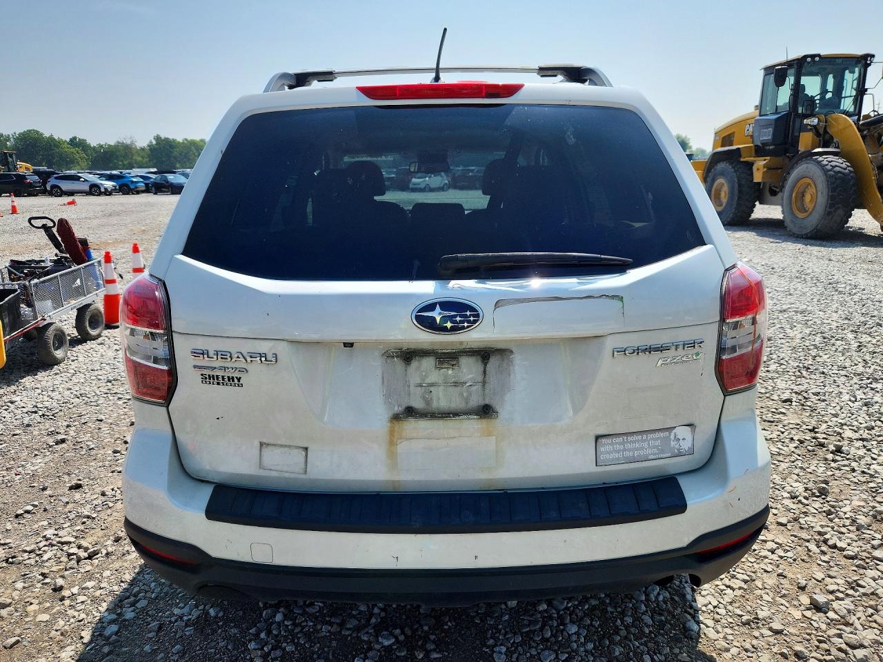 2015 Subaru Forester 2.5i Premium White vin: JF2SJADC7FH506338