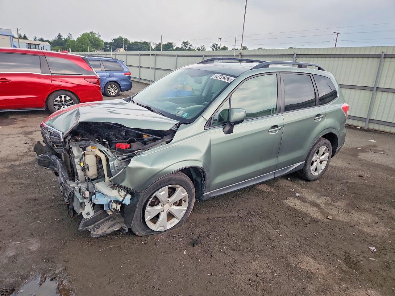 2015 Subaru Forester 2.5i Premium Green vin: JF2SJADC7FH803299