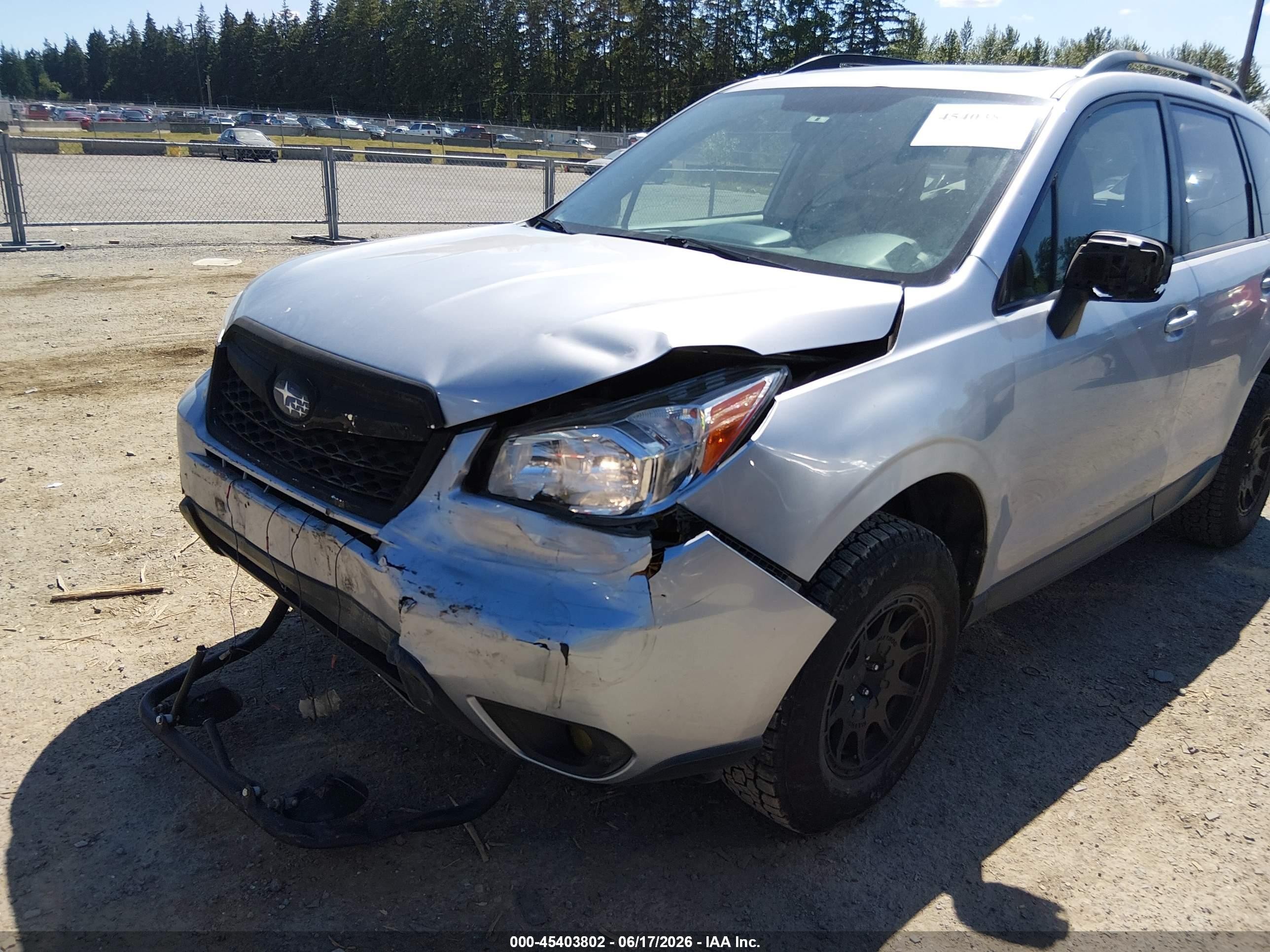 2015 Subaru Forester 2.5i Premium Синий vin: JF2SJADC7FH808633