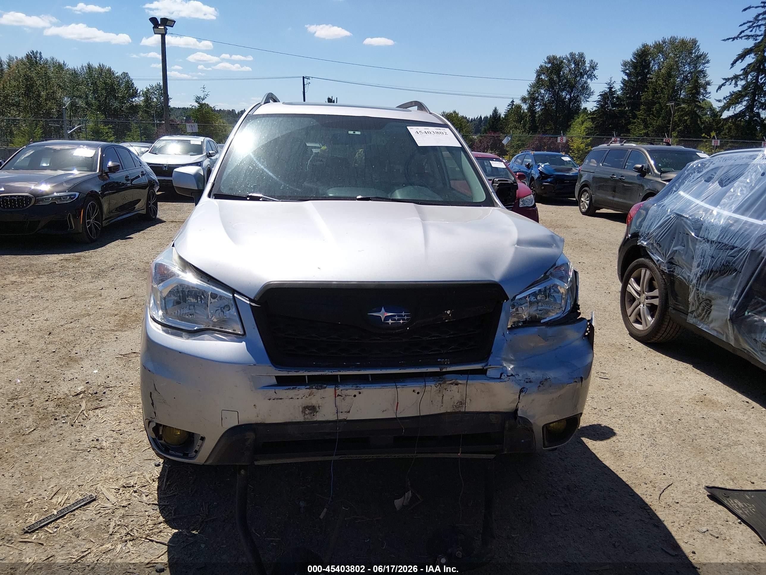 2015 Subaru Forester 2.5i Premium Синий vin: JF2SJADC7FH808633