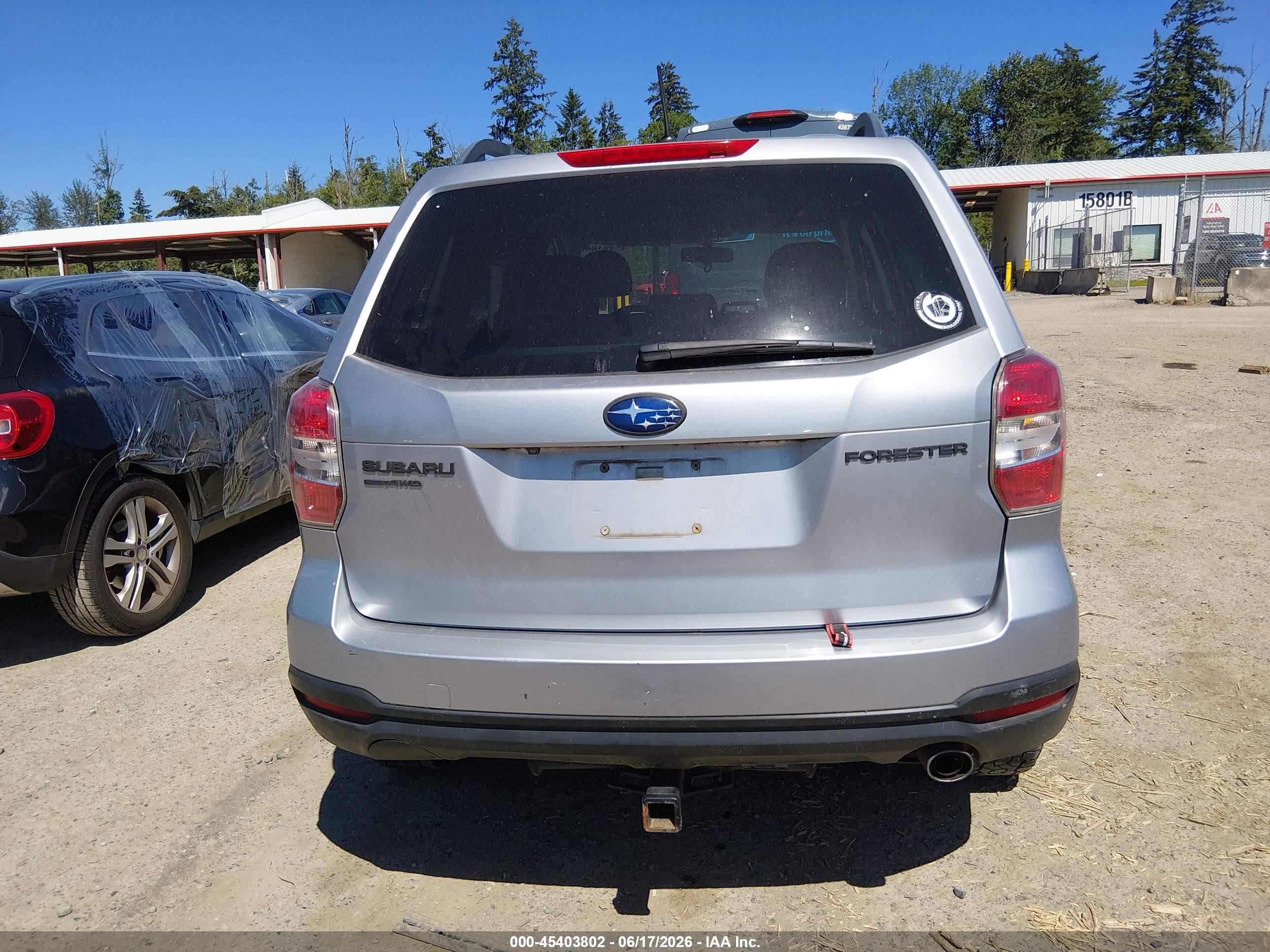 2015 Subaru Forester 2.5i Premium Синий vin: JF2SJADC7FH808633