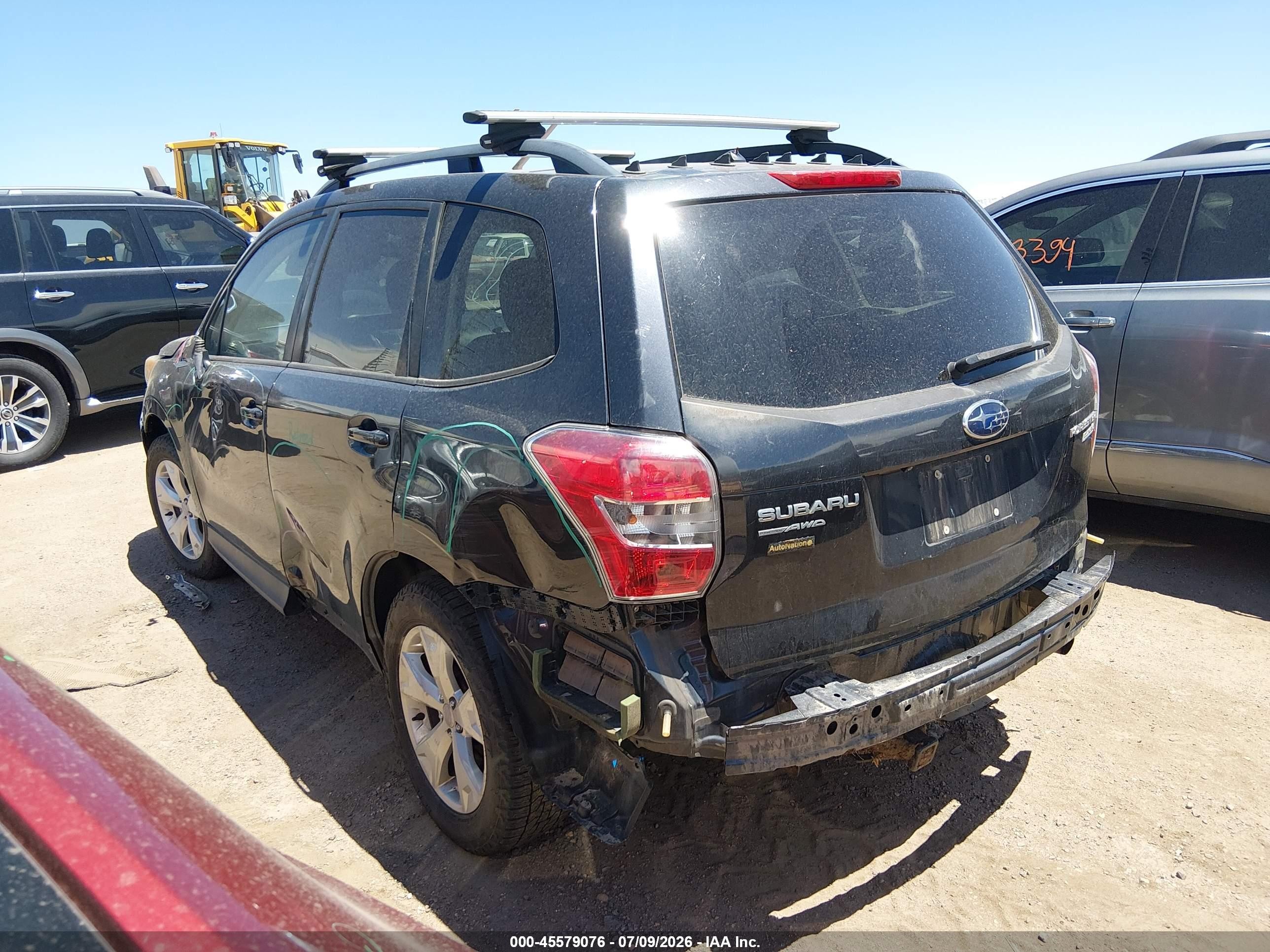 2015 Subaru Forester 2.5i Premium Gray vin: JF2SJADC8FG479575