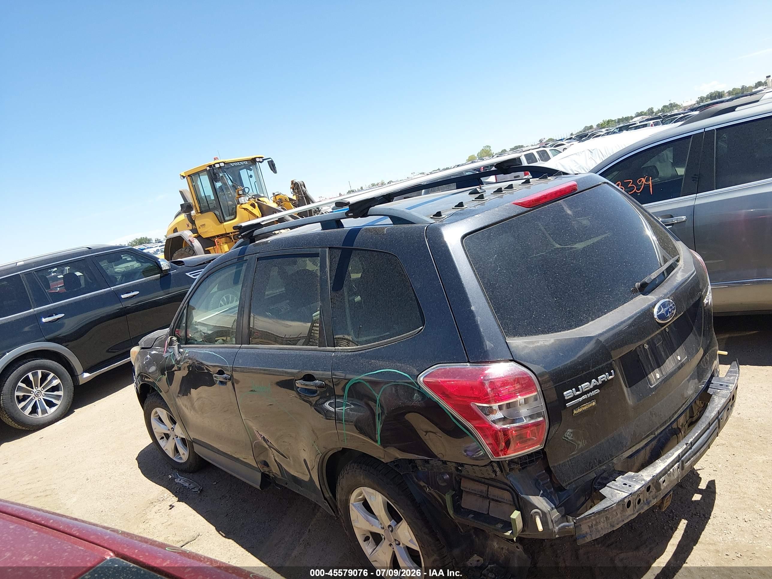 2015 Subaru Forester 2.5i Premium Gray vin: JF2SJADC8FG479575