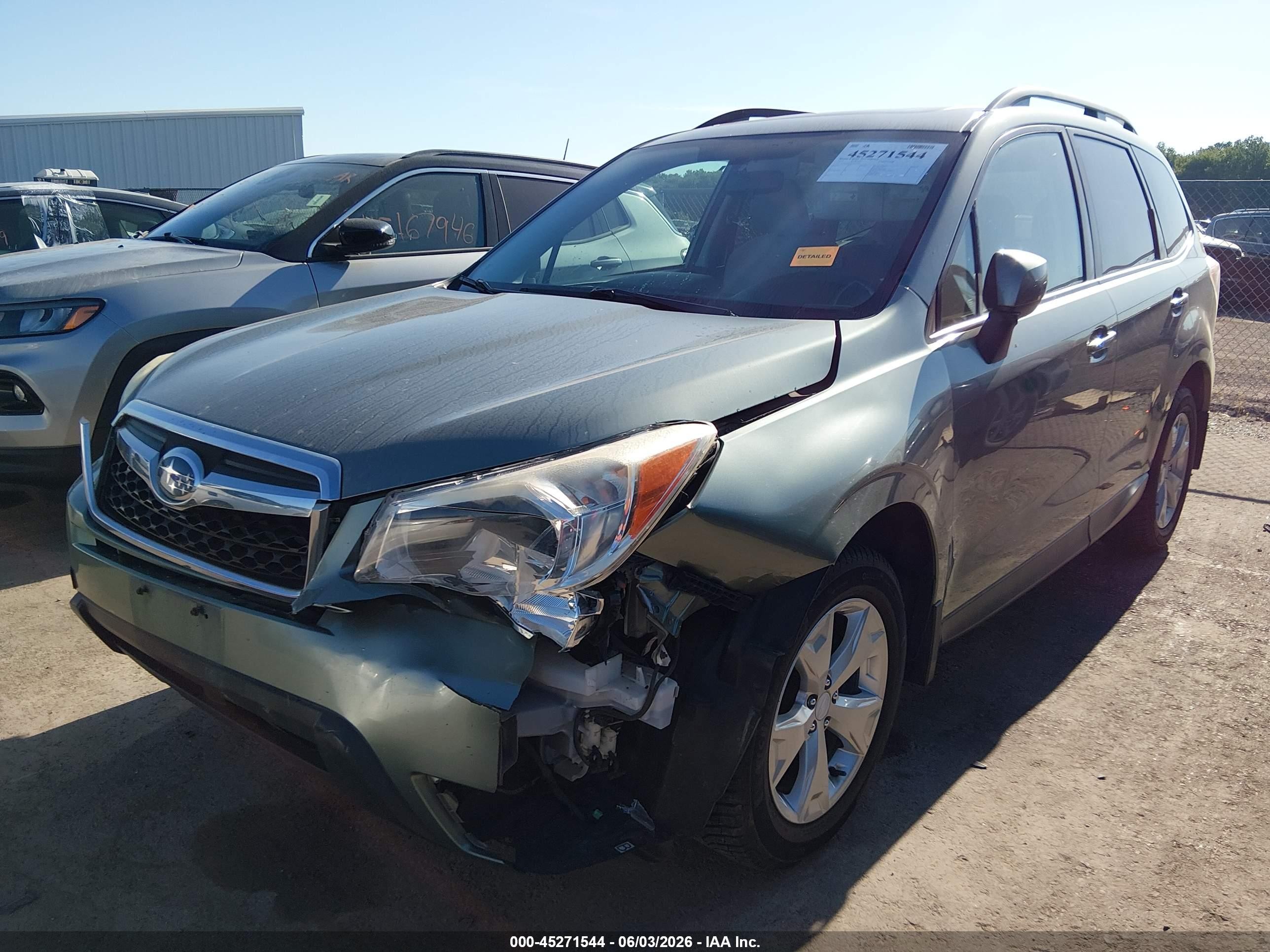 2015 Subaru Forester 2.5i Premium Green vin: JF2SJADC8FH405082