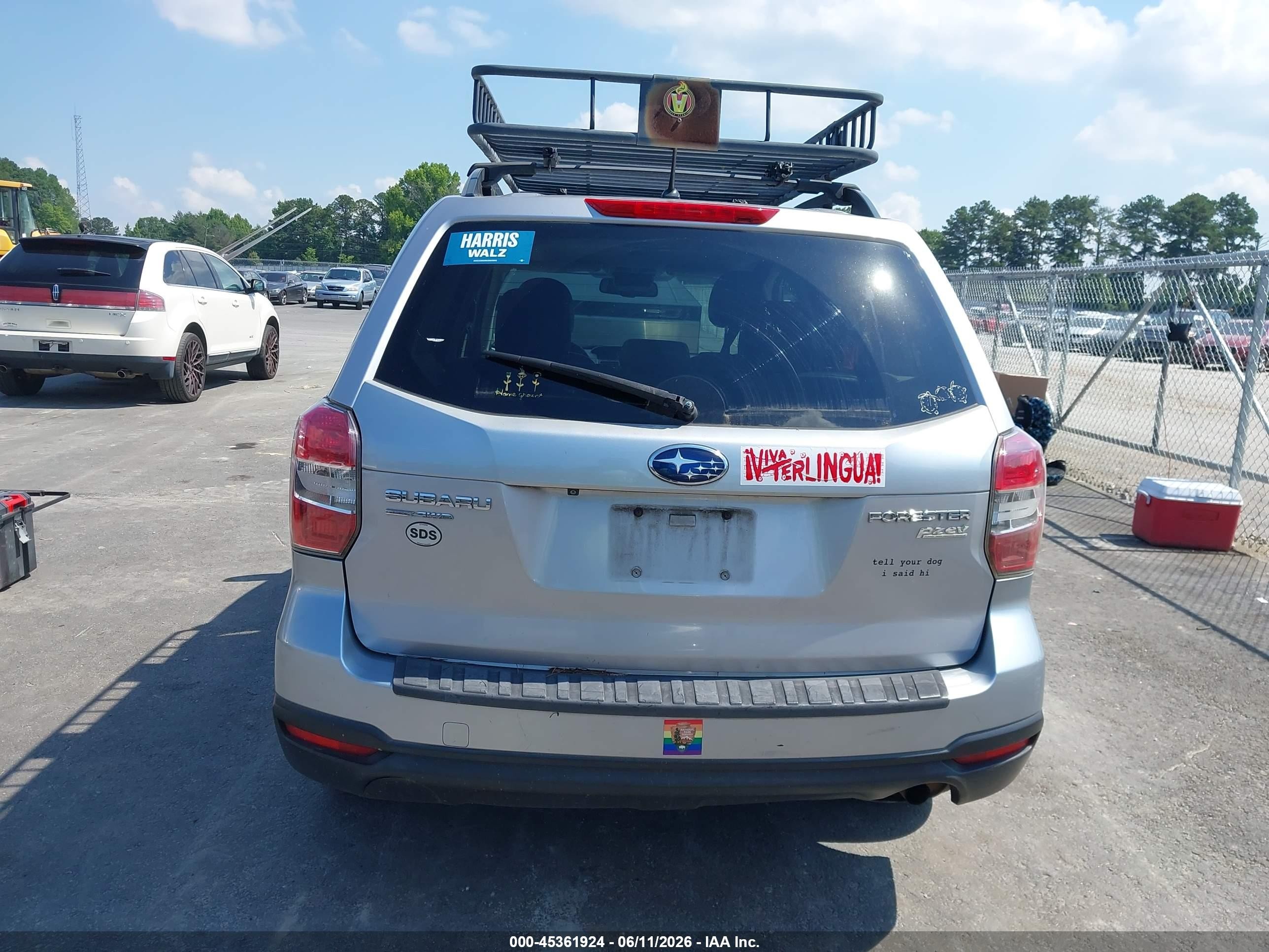 2015 Subaru Forester 2.5i Premium Silver vin: JF2SJADC8FH416065