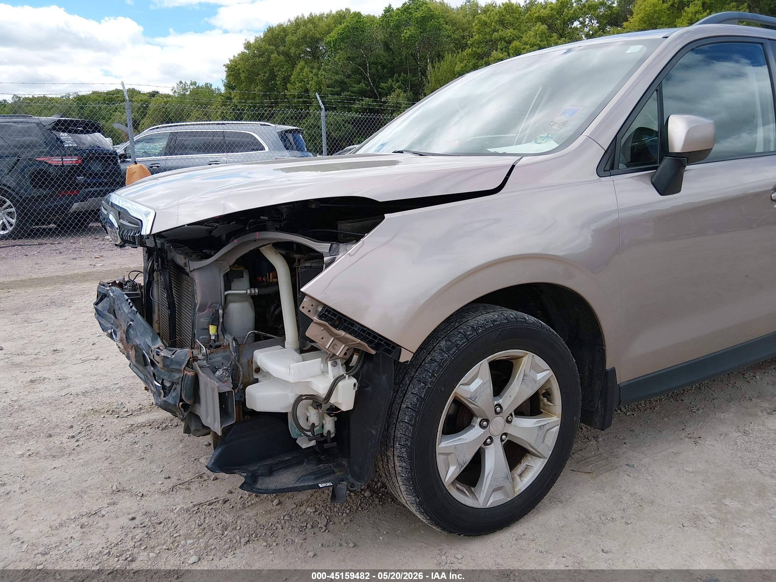 2015 Subaru Forester 2.5i Premium Tan vin: JF2SJADC8FH497102