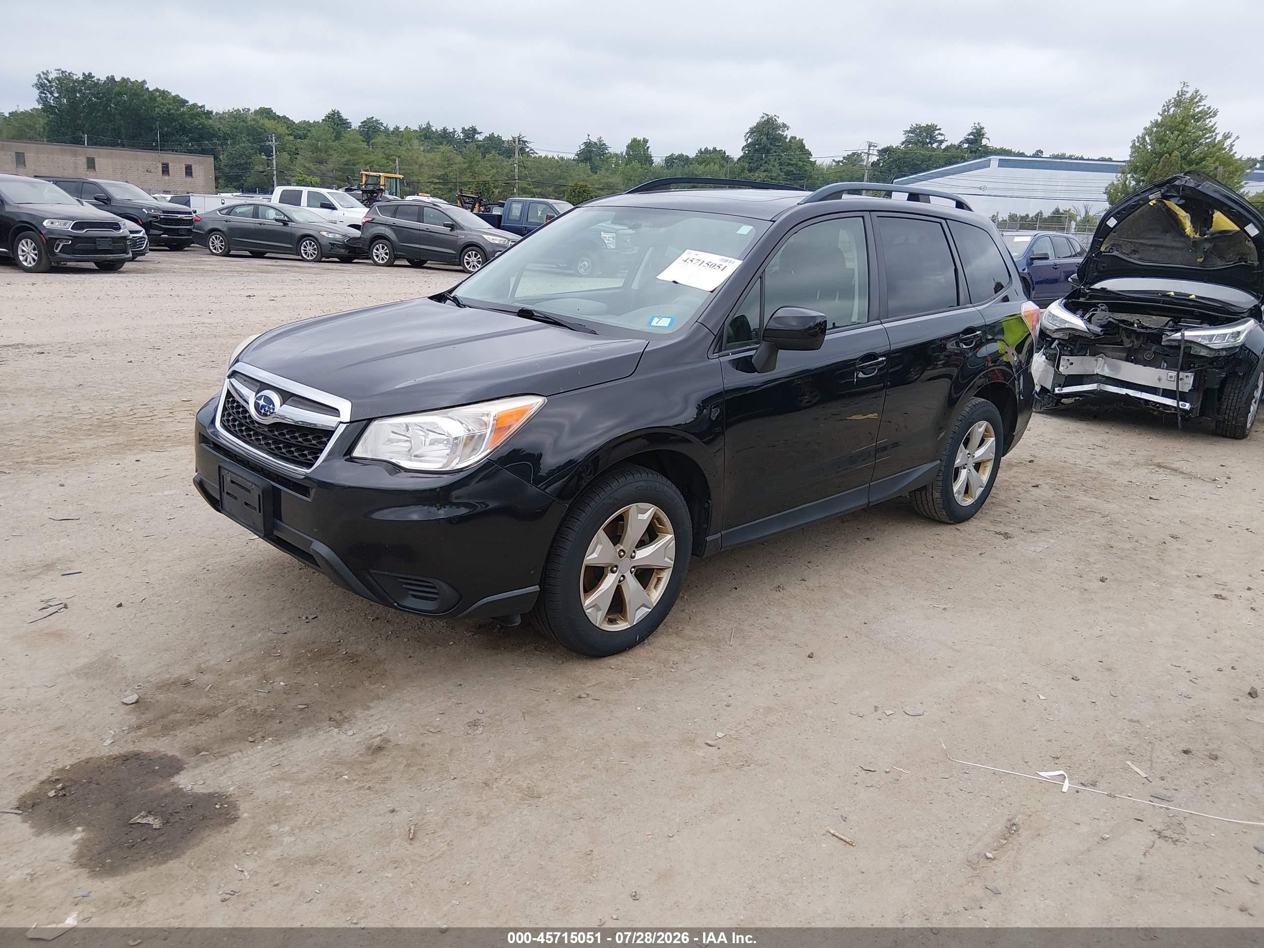 2015 Subaru Forester 2.5i Premium Black vin: JF2SJADC8FH510298