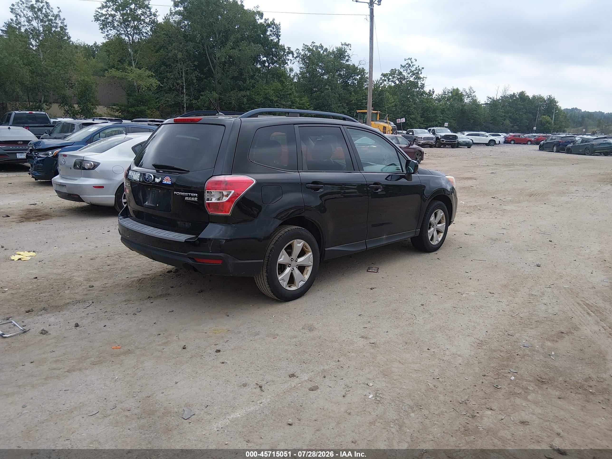 2015 Subaru Forester 2.5i Premium Black vin: JF2SJADC8FH510298