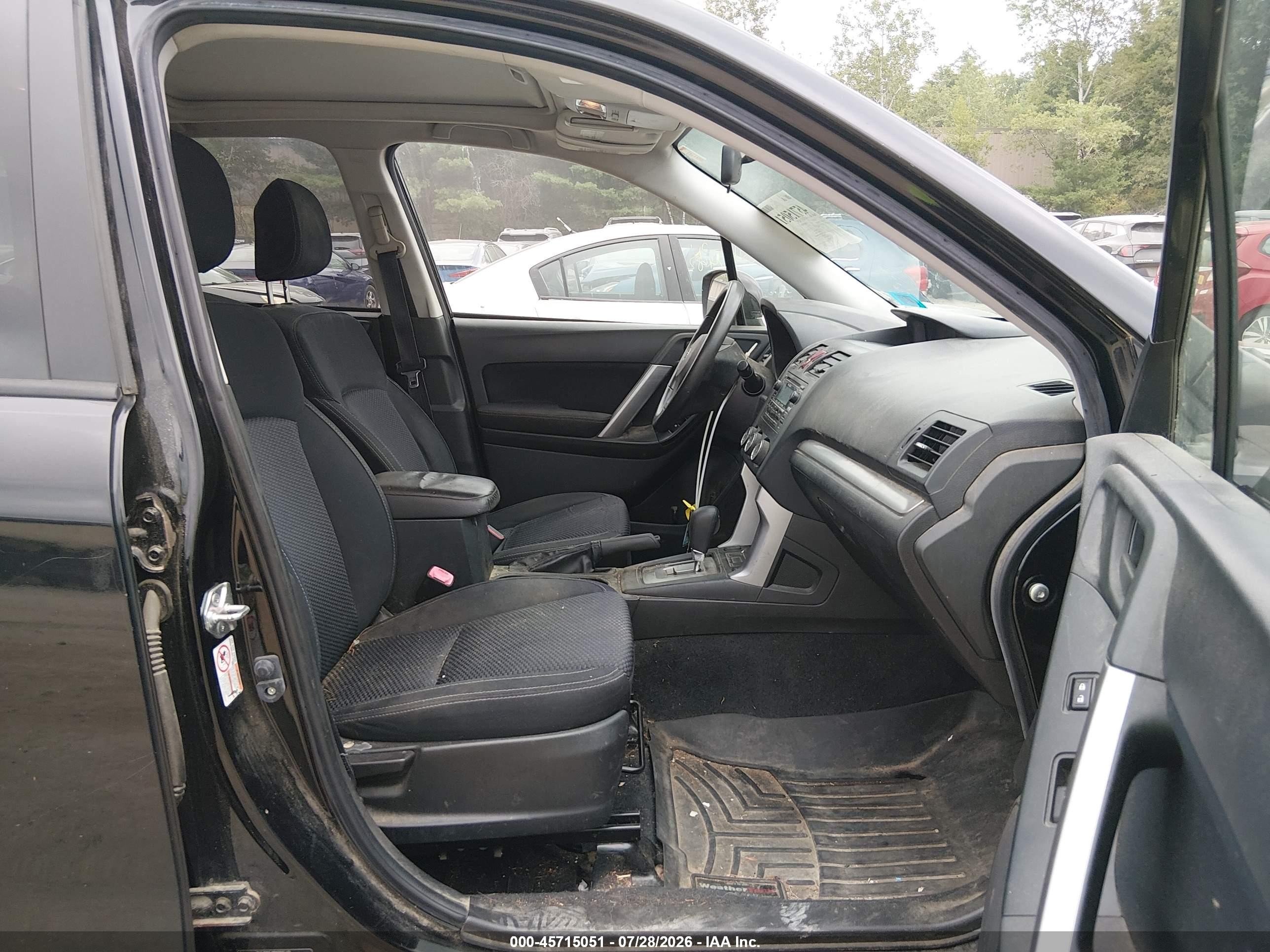 2015 Subaru Forester 2.5i Premium Black vin: JF2SJADC8FH510298