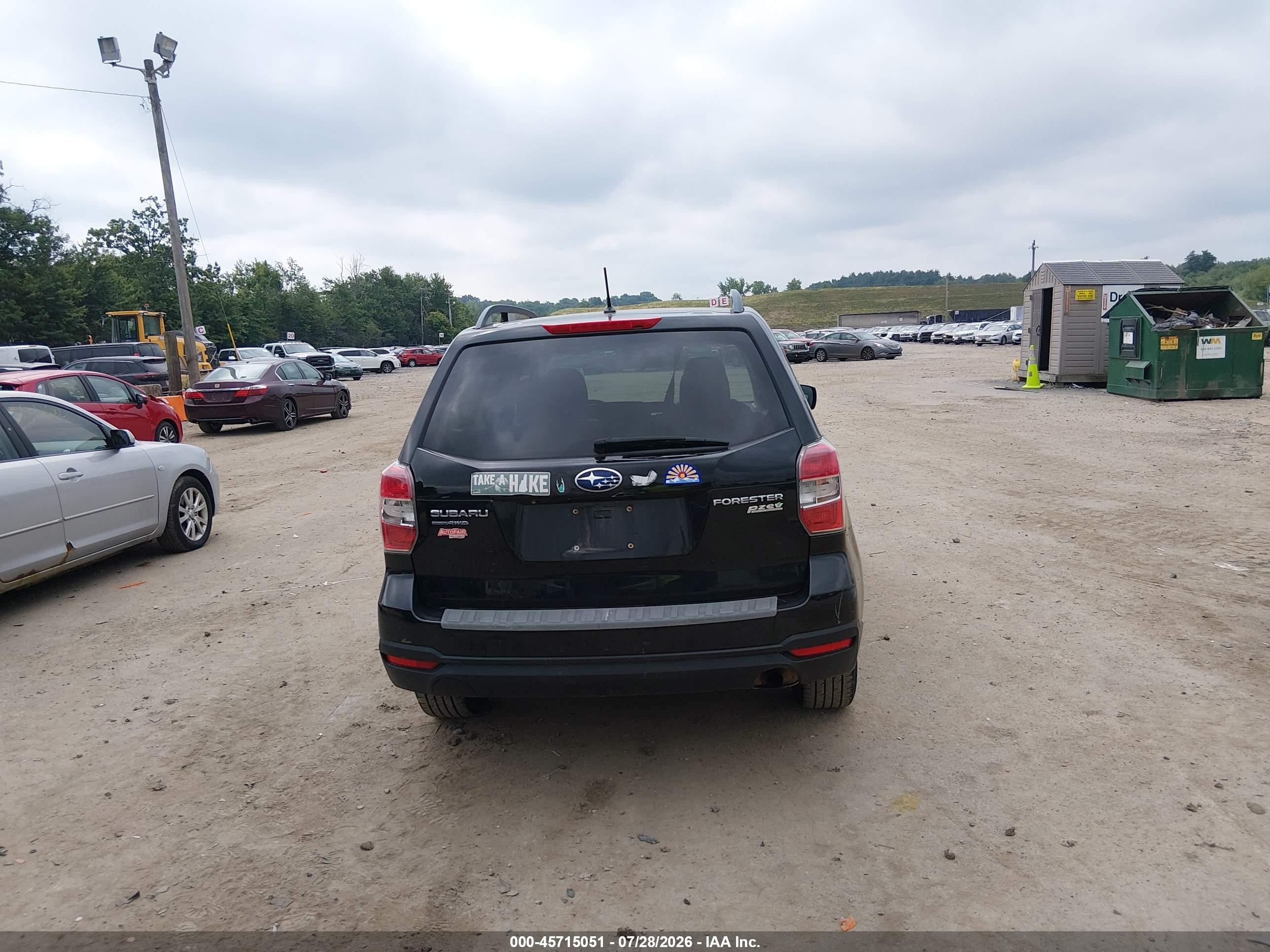 2015 Subaru Forester 2.5i Premium Black vin: JF2SJADC8FH510298